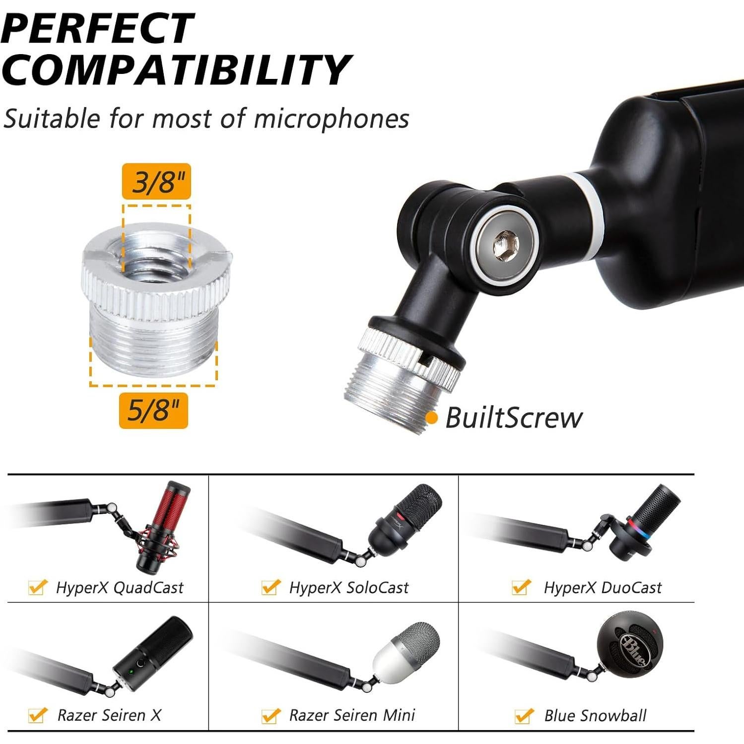 Brazo de Micrófono SUNMON para Shure SM7B - Metal Ajustable