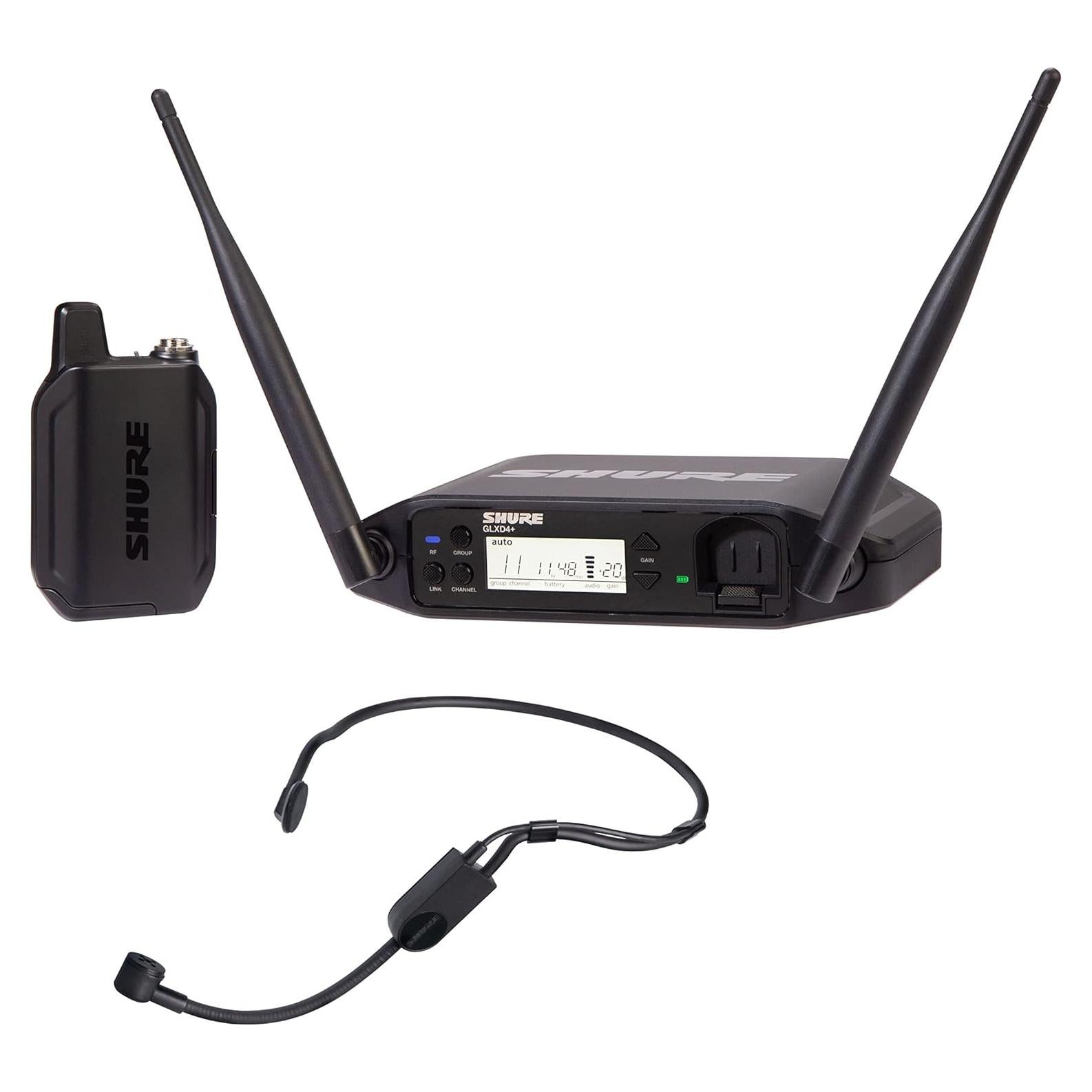 Micrófono Inalámbrico Shure GLXD14+ con Diadema PGA31 - 12h Batería