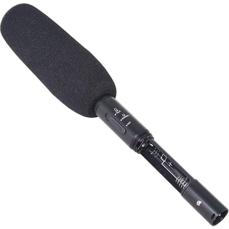 Micrófono Shotgun Mejordisparo 11" (27cm) con Soporte y Cable XLR