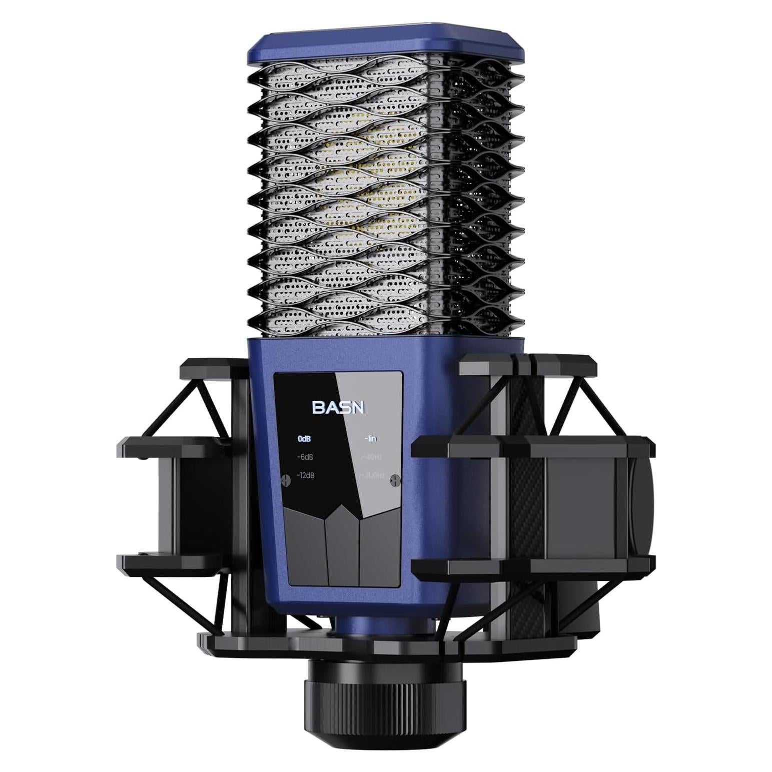 Micrófono de Condensador XLR BASN BMS2 Cardioide Azul