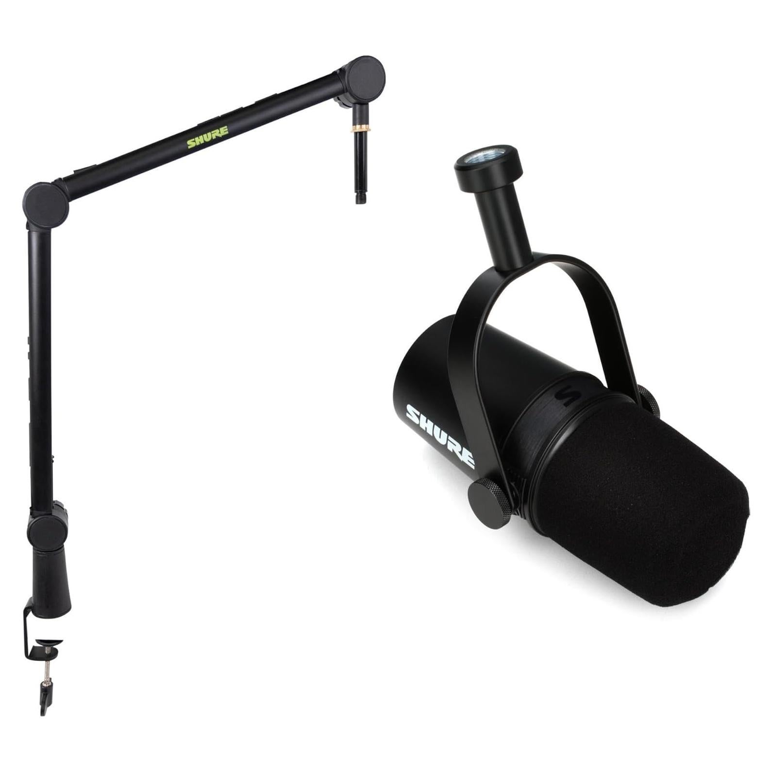 Micrófono Dinámico Shure MV7X para Podcast + Soporte de Brazo