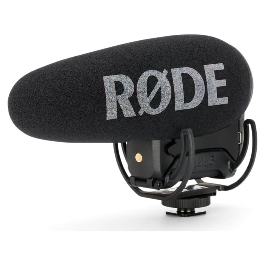 Micrófono de cañón Rode VideoMic Pro+ para cámara, negro