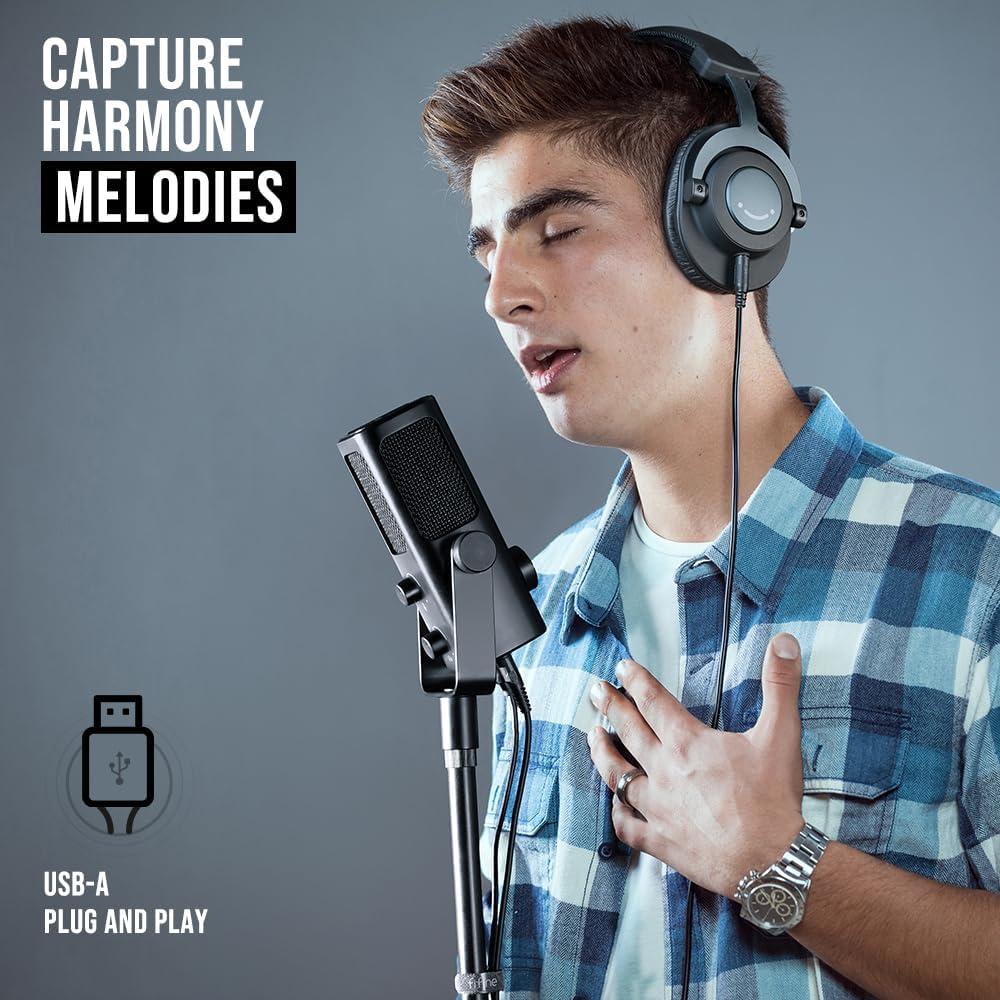 Micrófono Condensador USB FIFINE Perfil3 para Podcast y Estudio