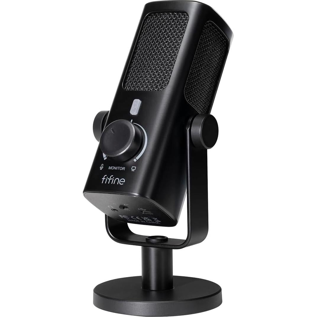 Micrófono Condensador USB FIFINE Perfil3 para Podcast y Estudio