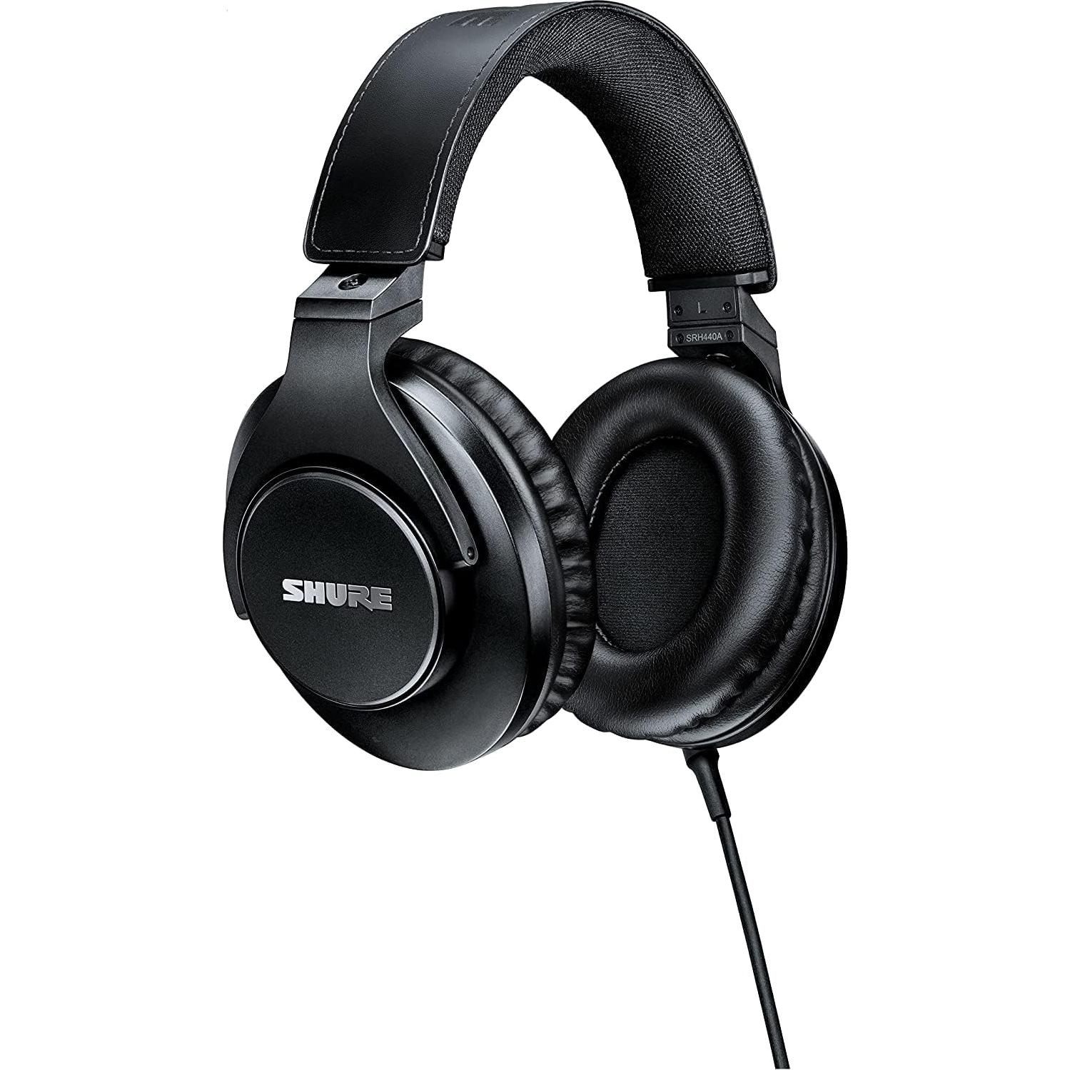 Micrófono XLR Shure MV7X + Auriculares SRH440A Monitoreo