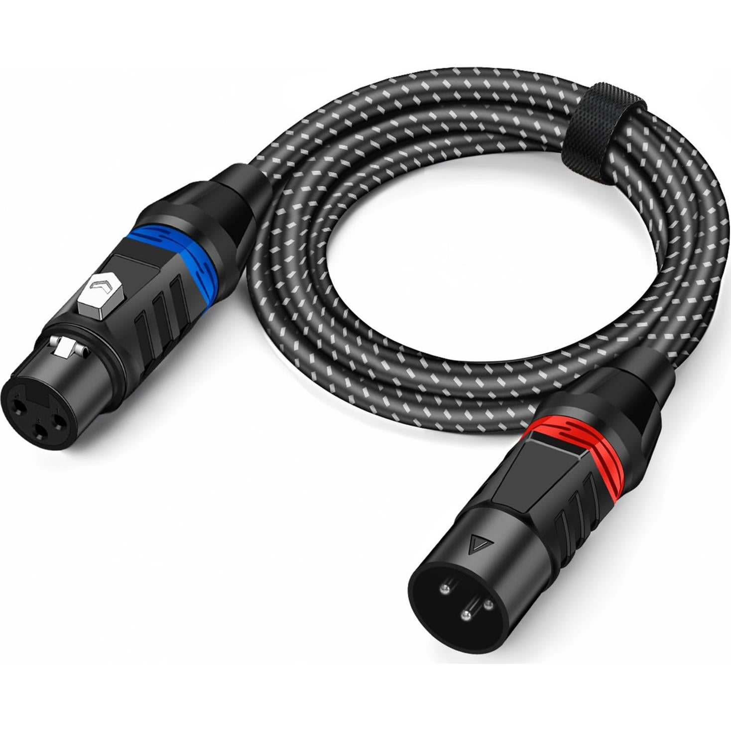 Cable de Micrófono XLR Macho a Hembra 3 Pines 3m Pizucb