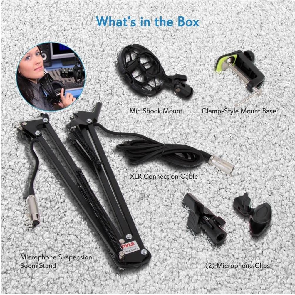 Soporte de Micrófono de Suspensión Pyle PMKSH01 0.80 m