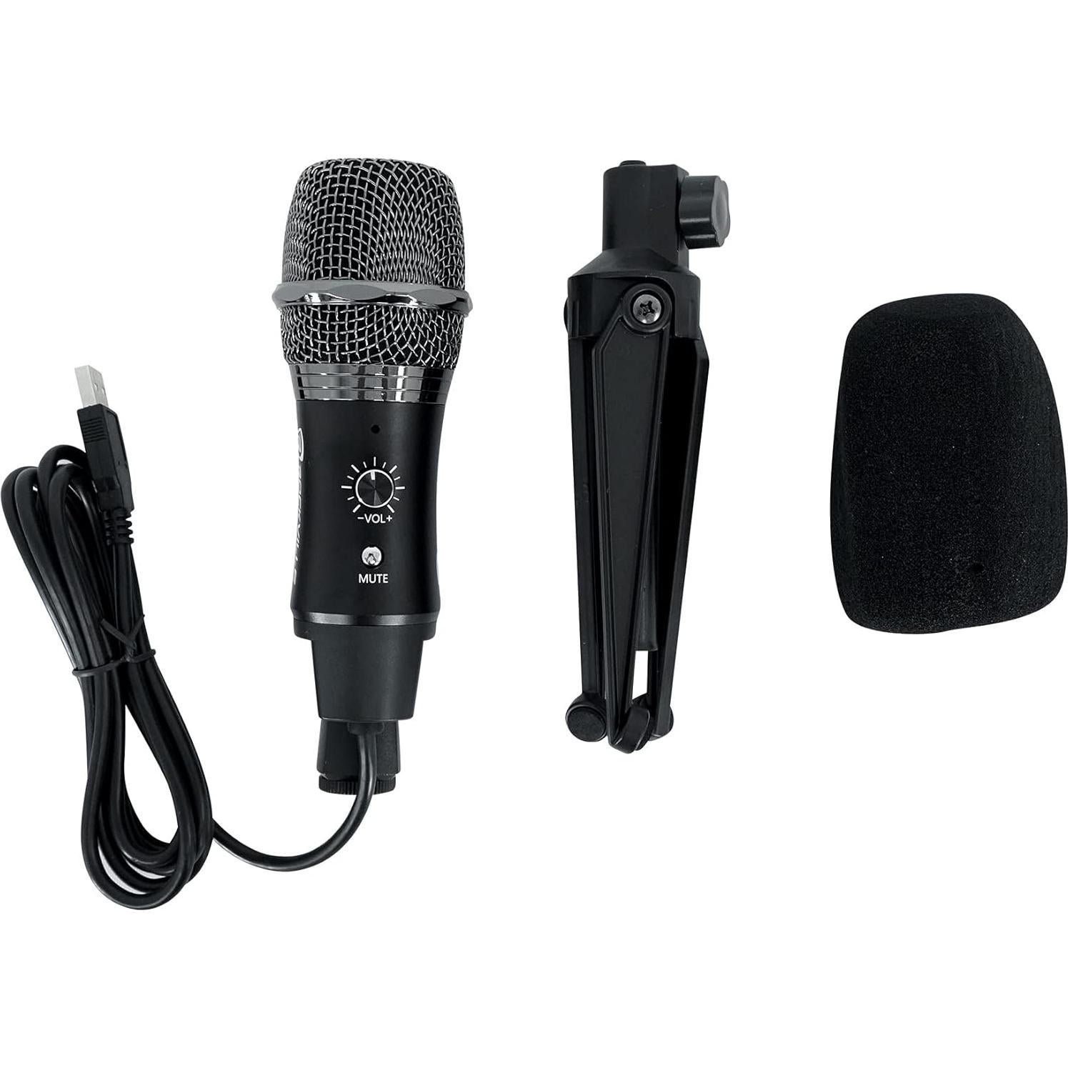 Micrófono USB Rockville A-Stream Condensador 24-Bit 192kHz