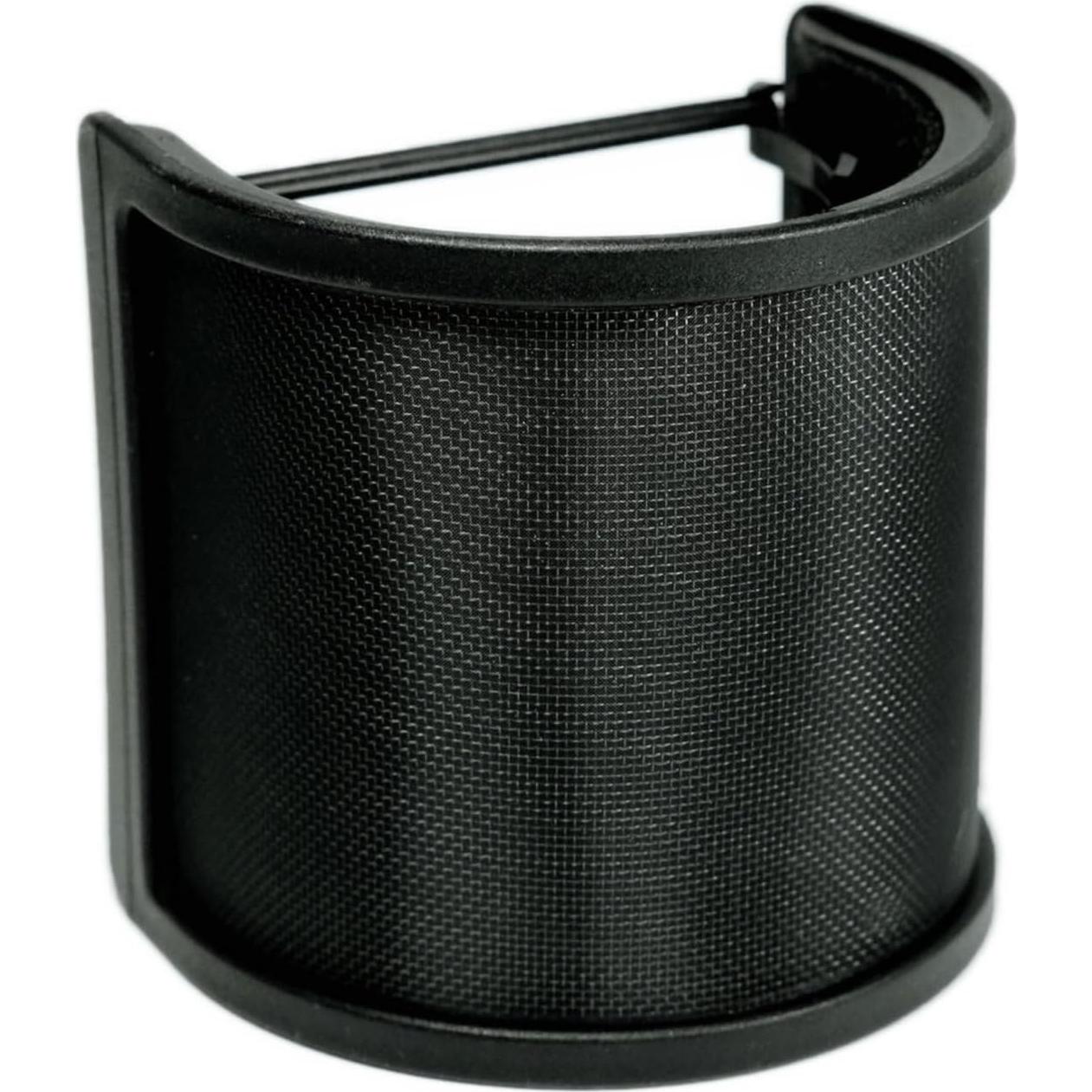 Filtro Pop para Micrófono AT2020, Malla Metálica, Negro
