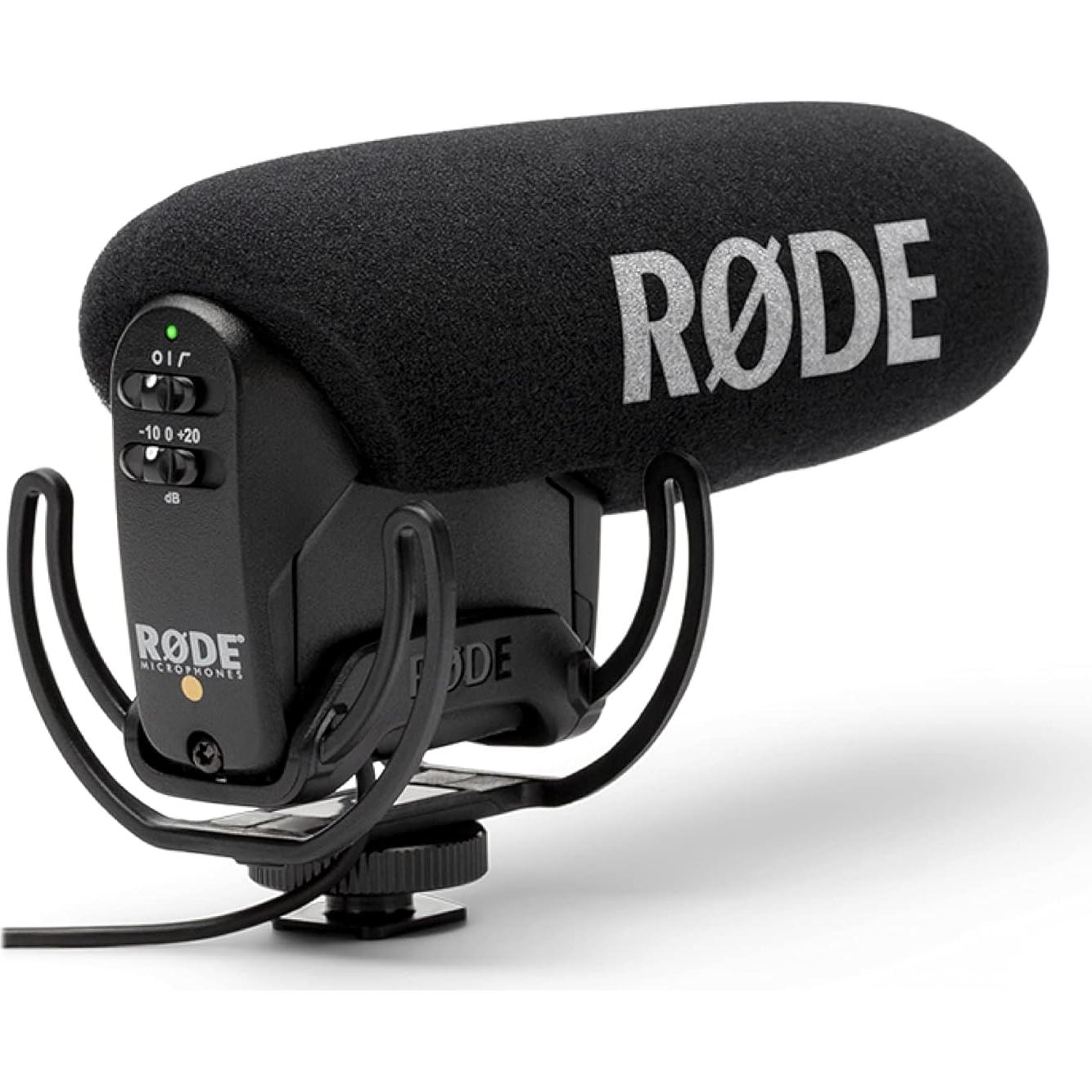Micrófono Shotgun Rode VideoMic Pro R para Cámara, Negro