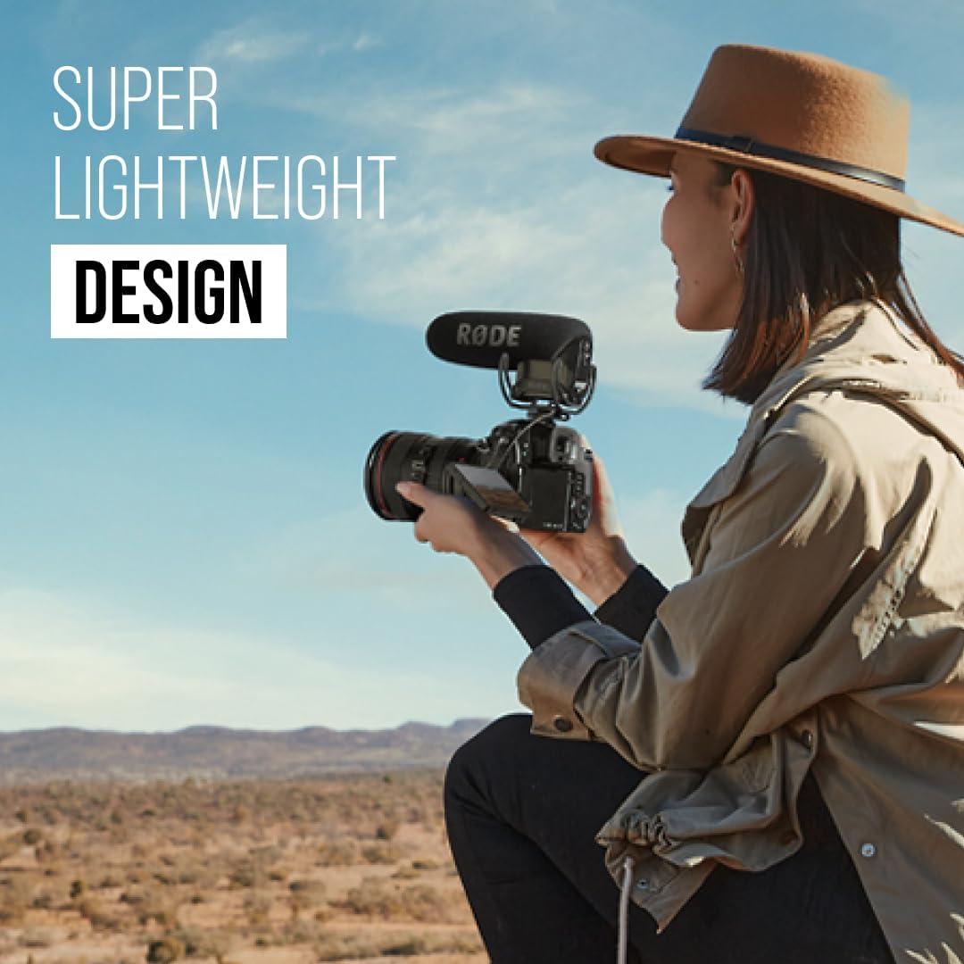 Micrófono Shotgun Rode VideoMic Pro R para Cámara, Negro