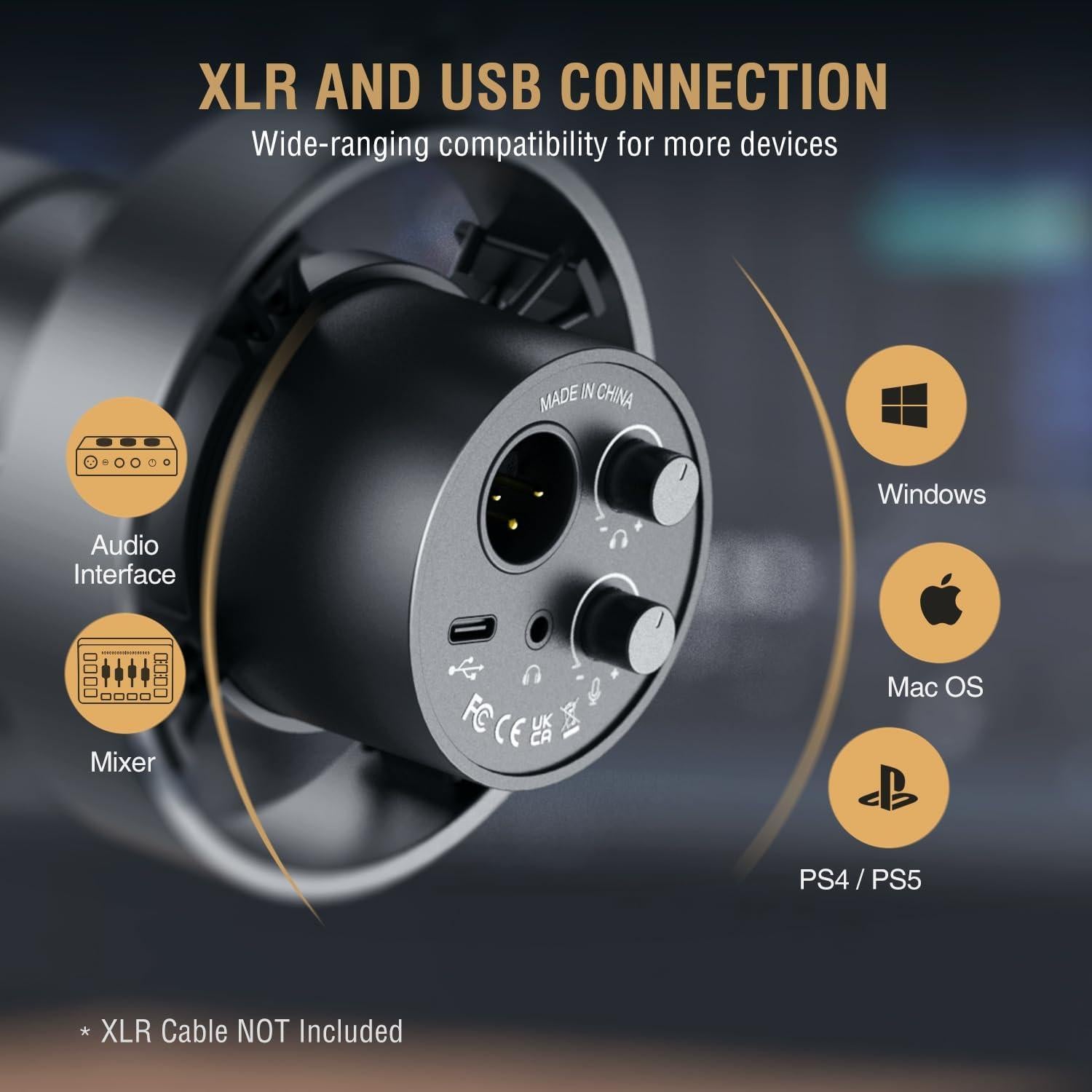 FIFINE Dynamic Microphone and Suspension Scissor Mic Stand Kit, XLR/USB Podcast PC Mic with Mute, Volume Control for Recording, Boom Arm Stand Set with Heavy Duty Clamp for Voice-Over (K688+CS1)