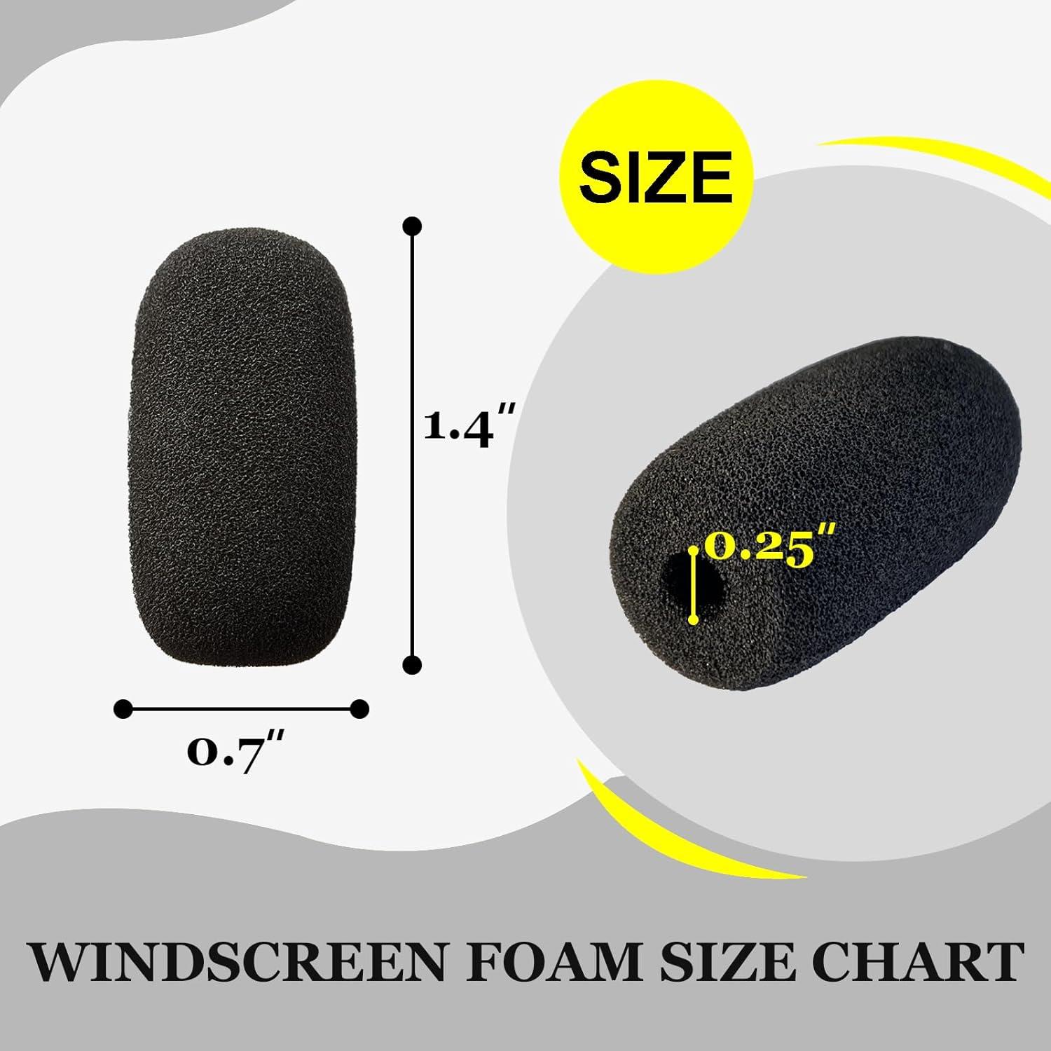 Paquete de 10 fundas de micrófono espuma AKN-SP02 3.56 cm