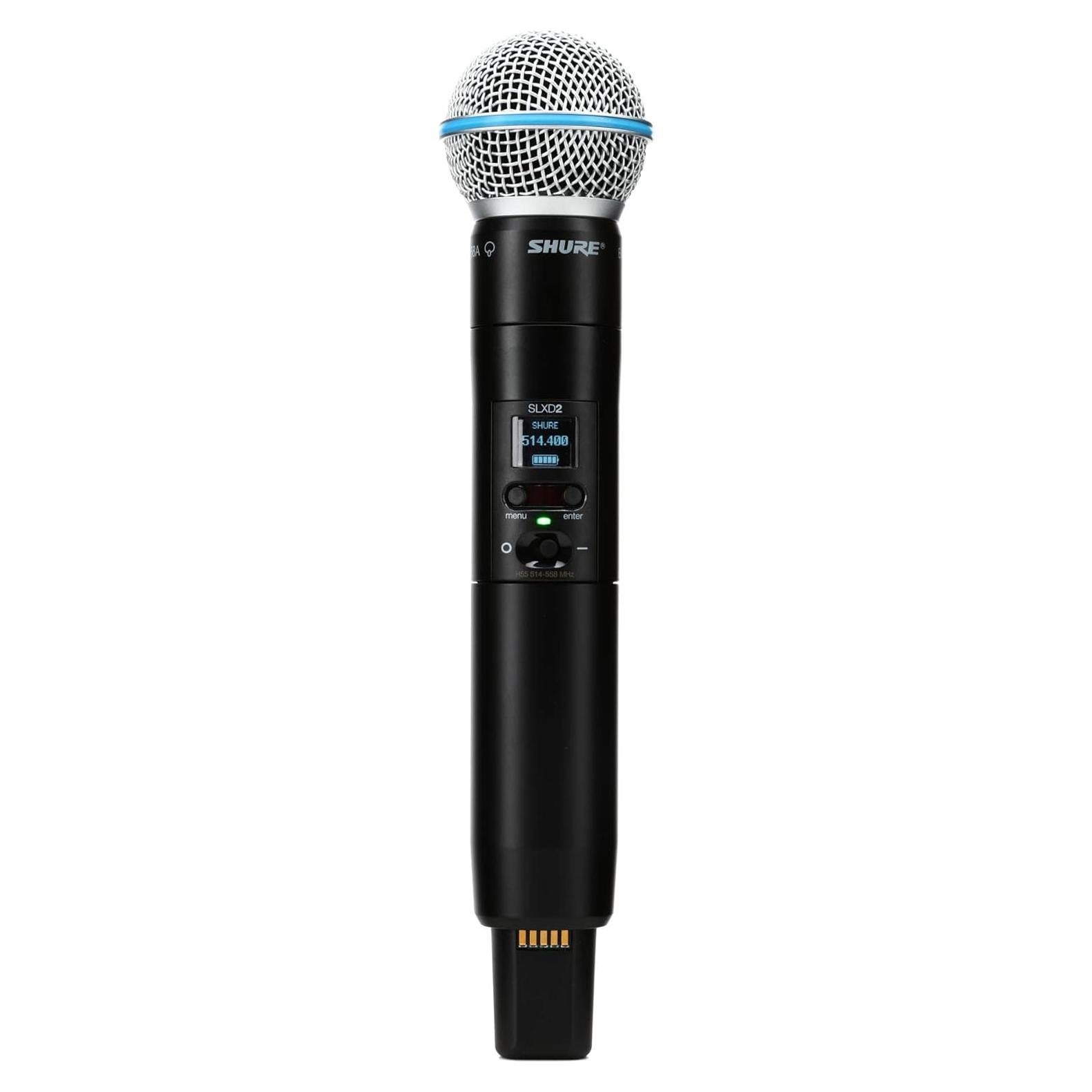 Transmisor de Mano Shure SLXD2 con Micrófono Beta 58A