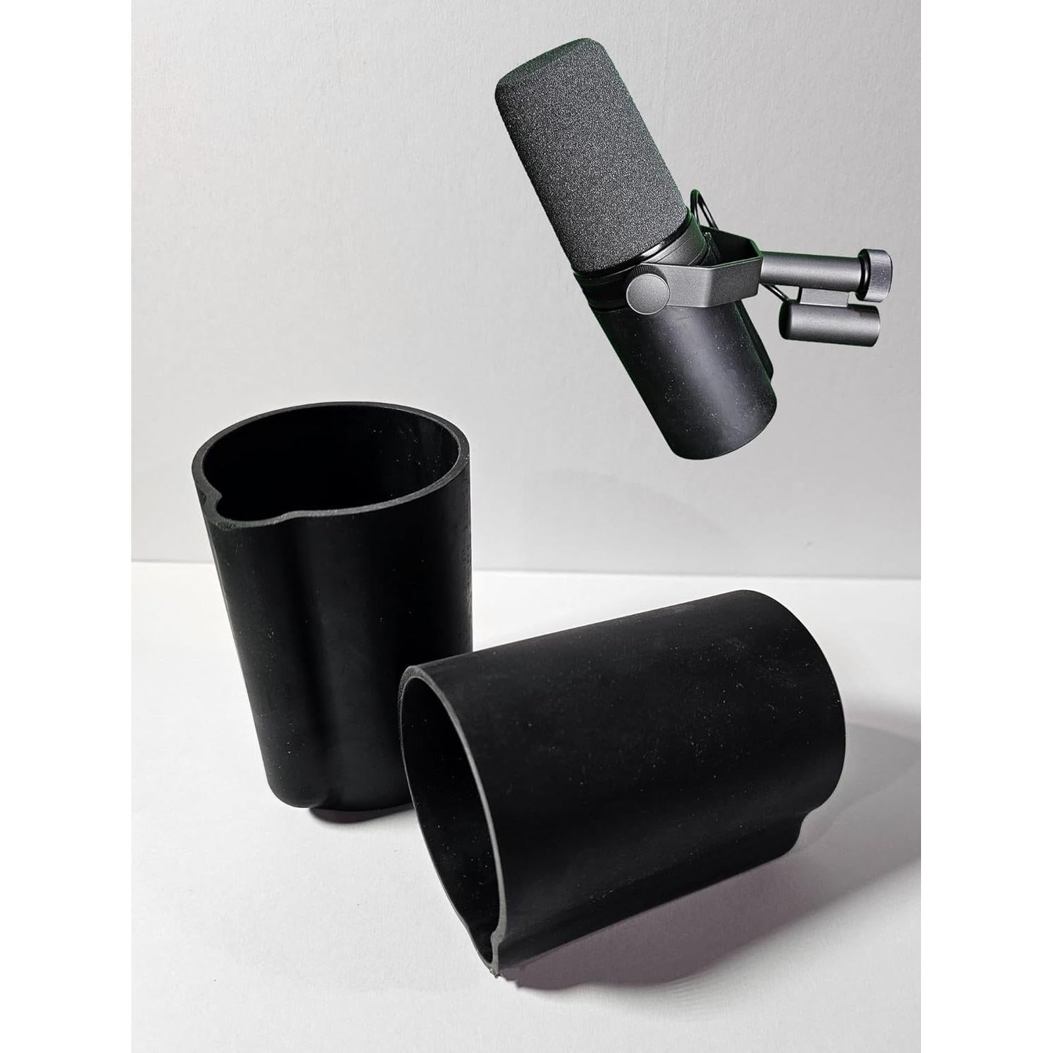 Cubierta de Micrófono Goma Negra Shure SM7B SM7dB Duradera