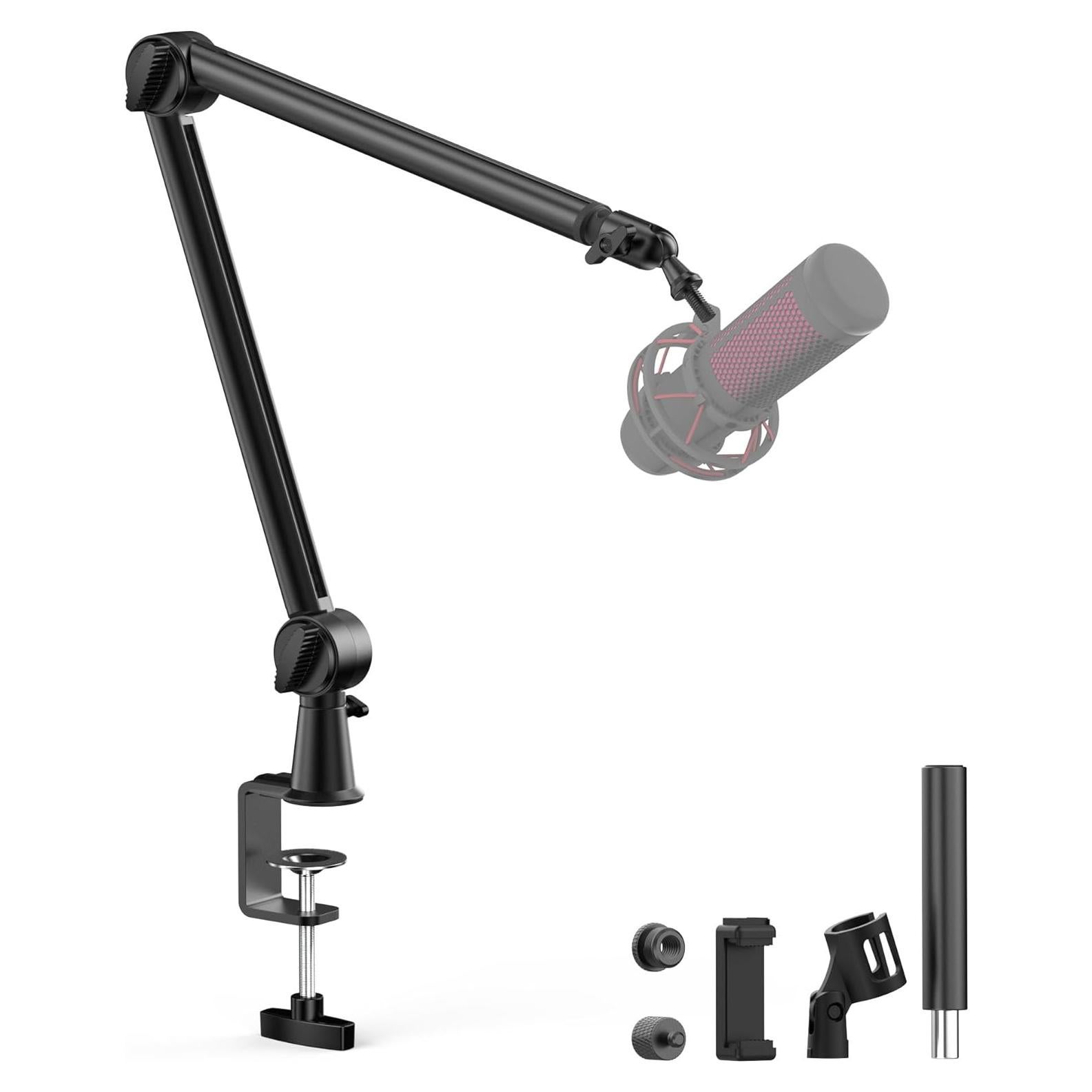 Soporte de Brazo de Micrófono CMTECK con Elevador 15cm