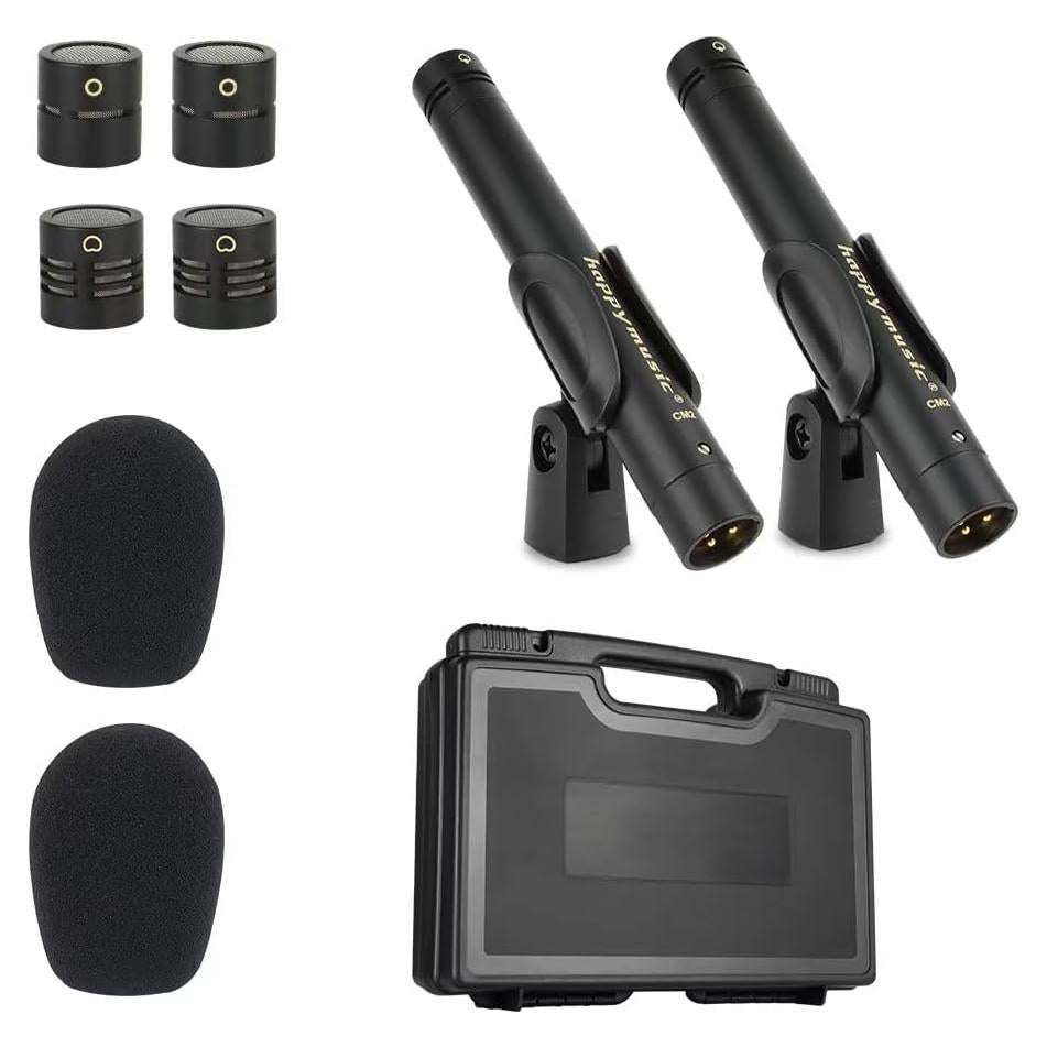 Micrófono de Condensador Happymusic CM2 - Estéreo Profesional