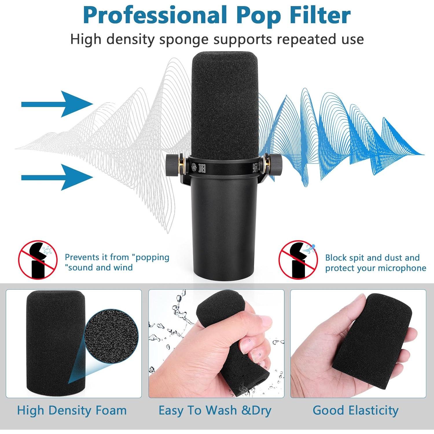 Funda de Viento ChromLives para Micrófono Shure SM7B