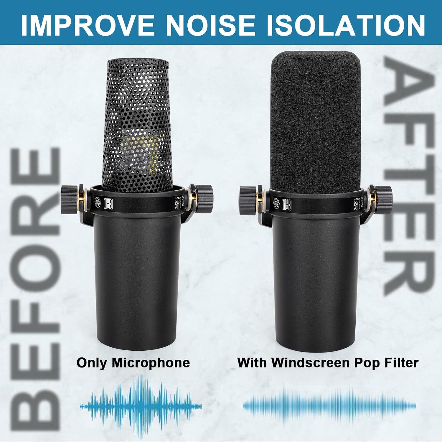 Funda de Viento ChromLives para Micrófono Shure SM7B