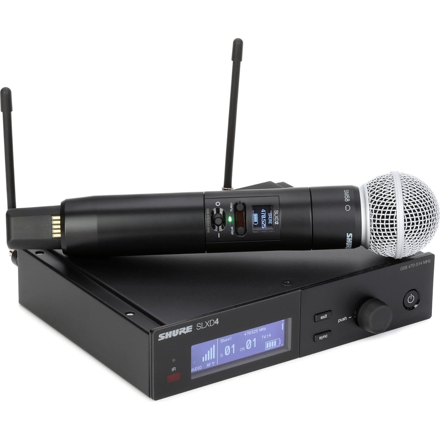 Micrófono Inalámbrico Shure SLXD24/SM58 con Soporte de Trípode