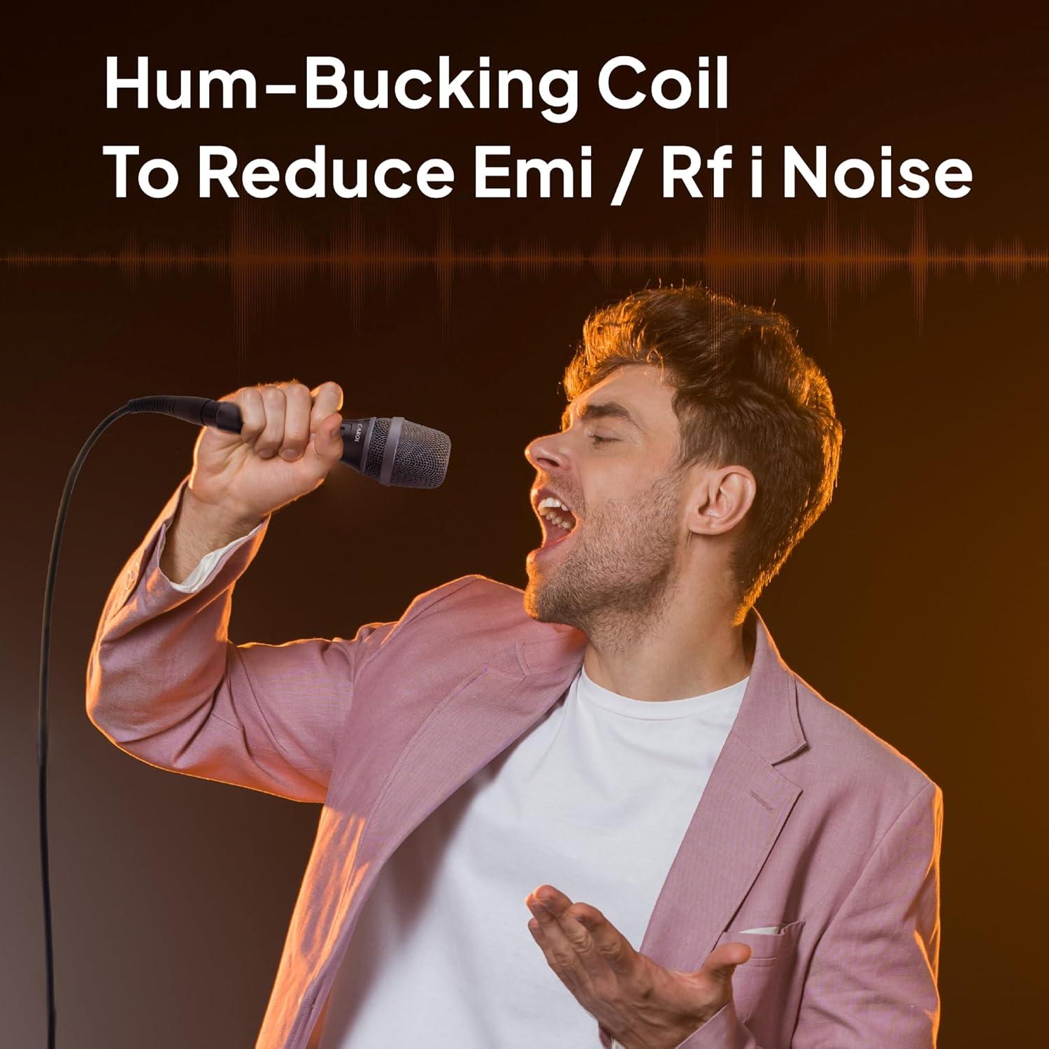 Micrófono Dinámico XLR Carol AC-900S con Cancelación de Ruido