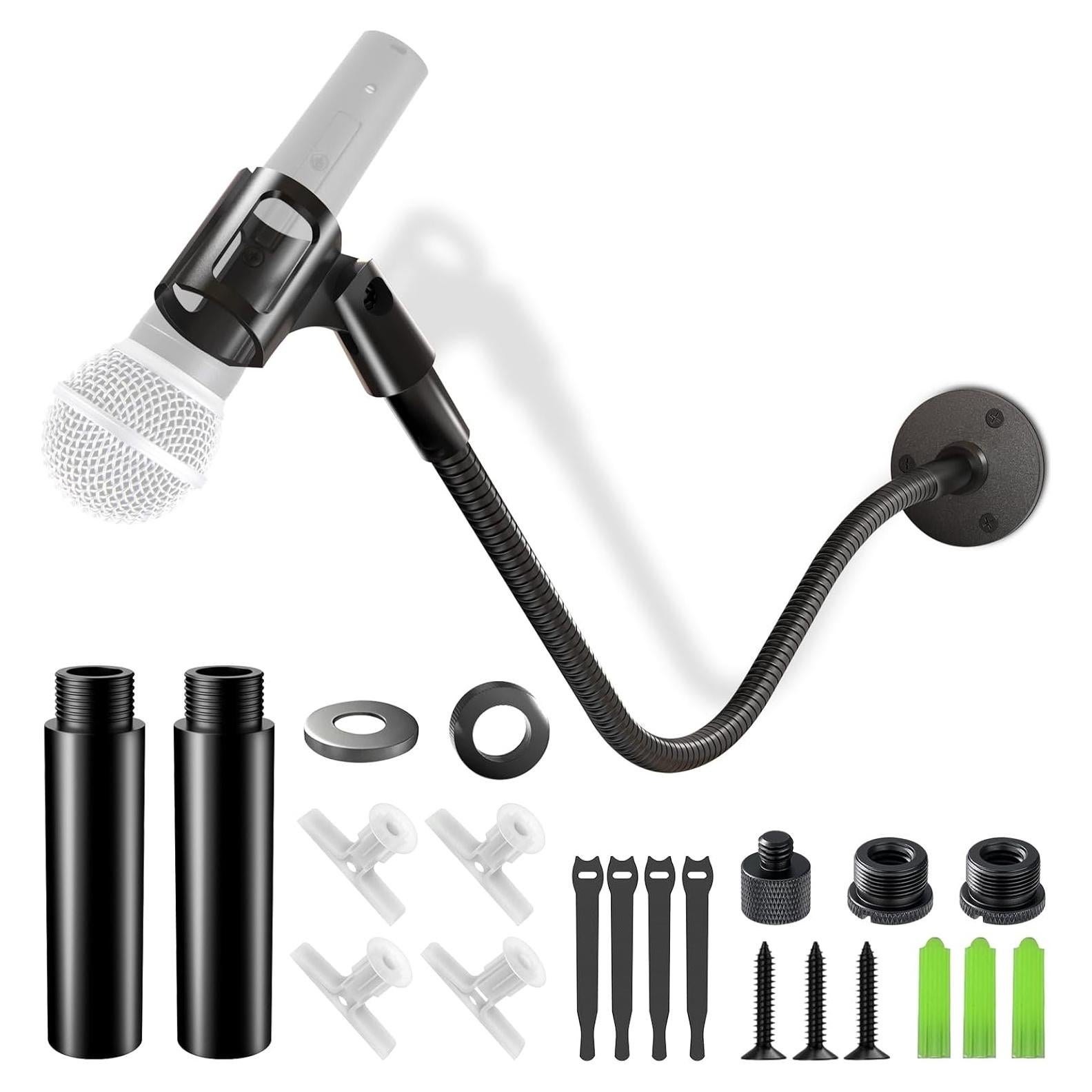 Soporte de Micrófono Flexible 19" Acero Ajustable para Podcast