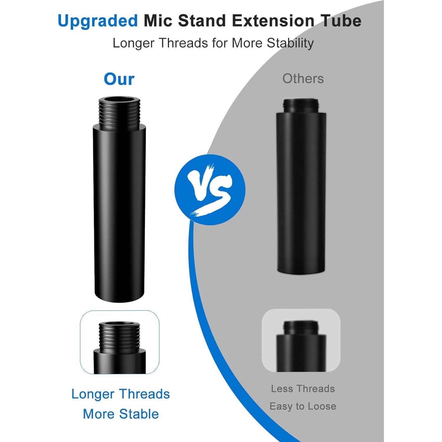 Soporte de Micrófono Flexible 19" Acero Ajustable para Podcast