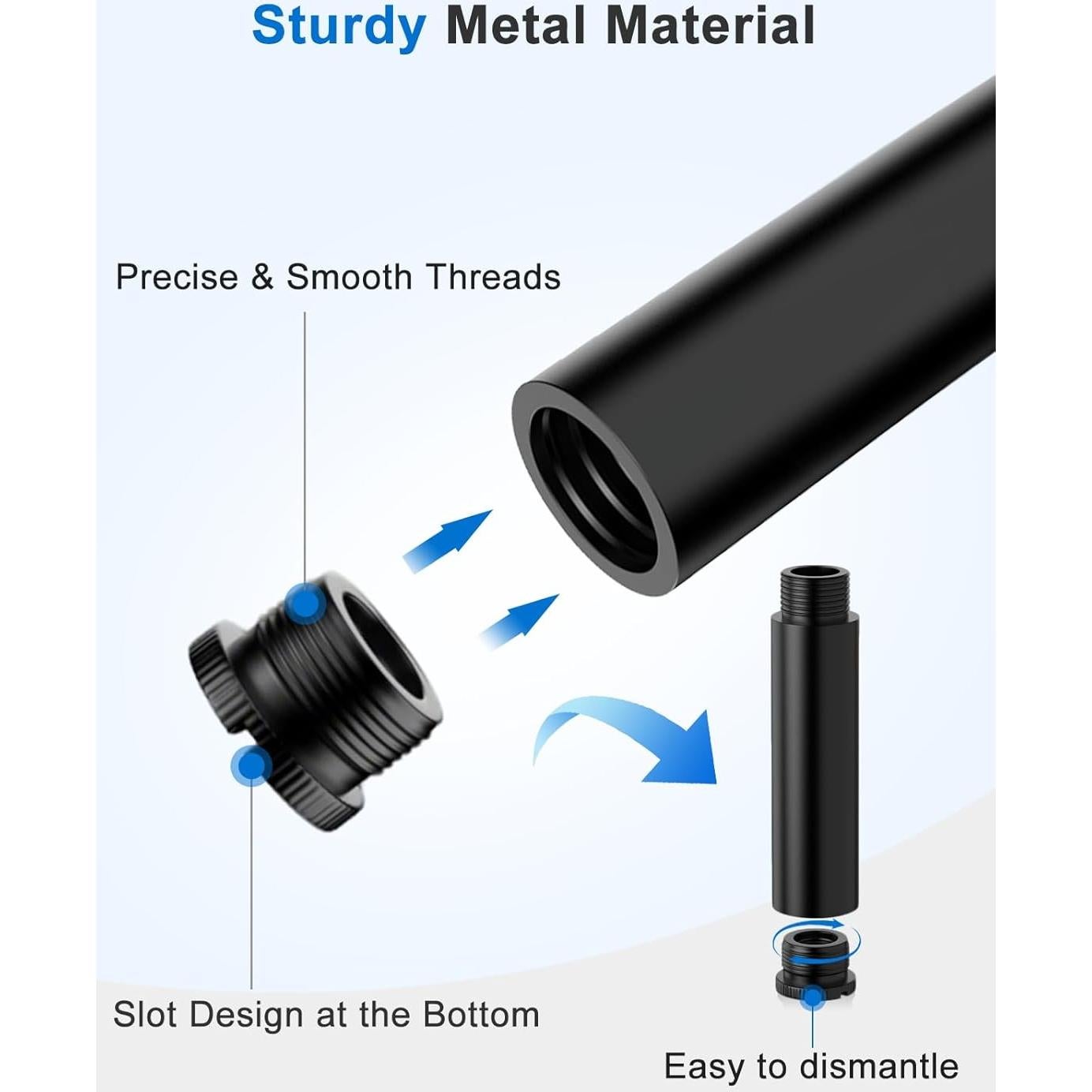 Soporte de Micrófono Flexible 19" Acero Ajustable para Podcast