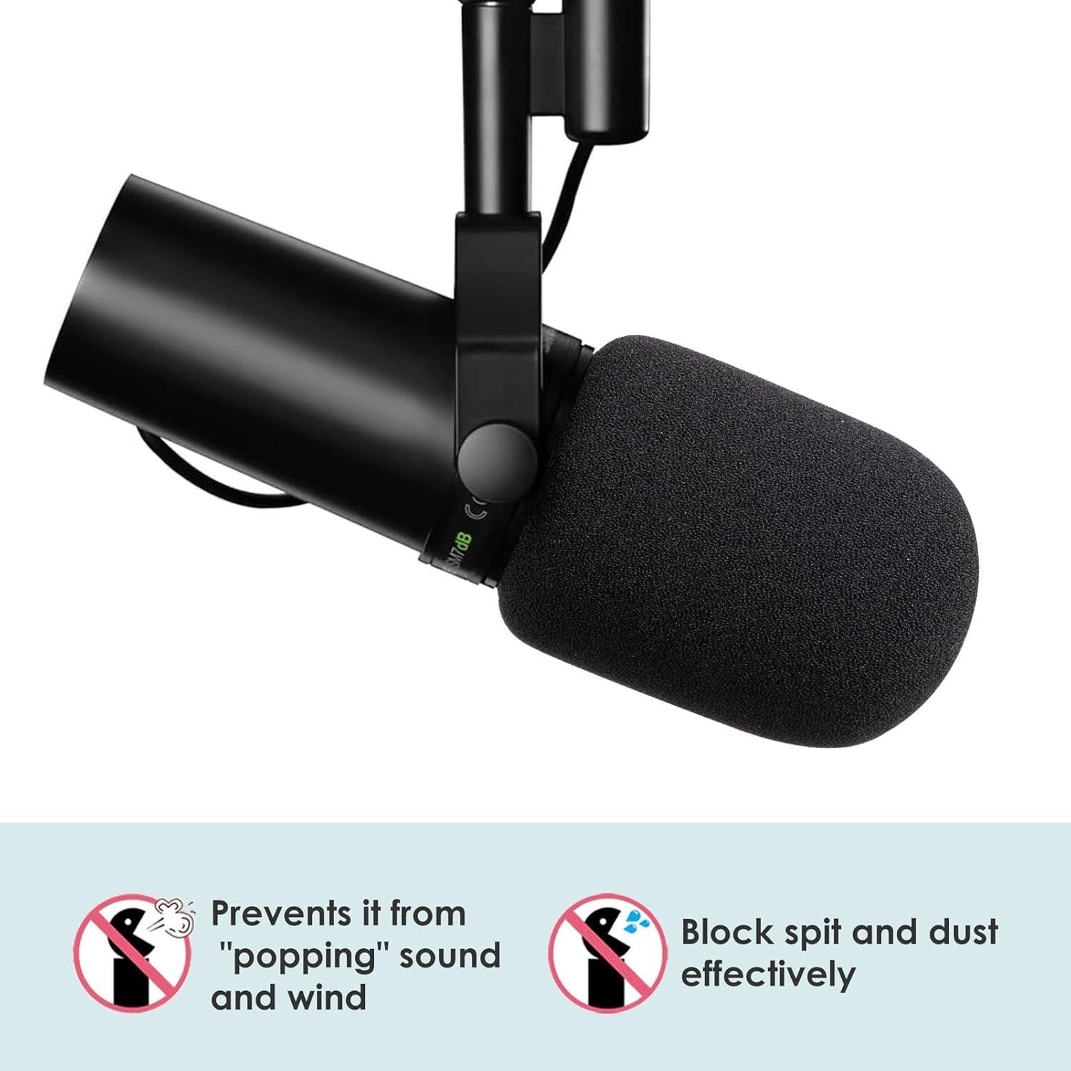 Cubierta de micrófono YOUSHARES para Shure SM7B - Filtro pop