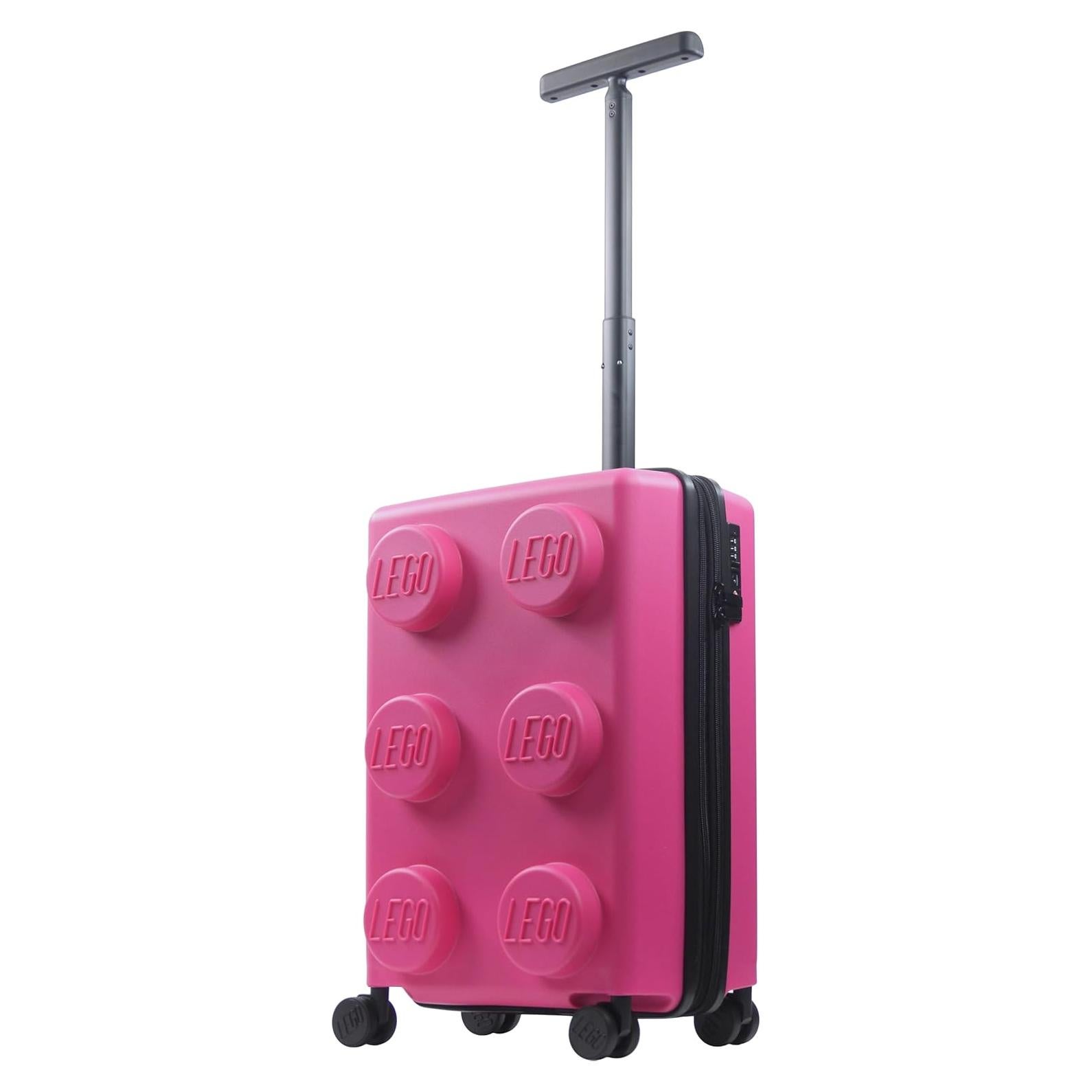 Maleta de Mano LEGO 22" Rosa Expandible con Ruedas
