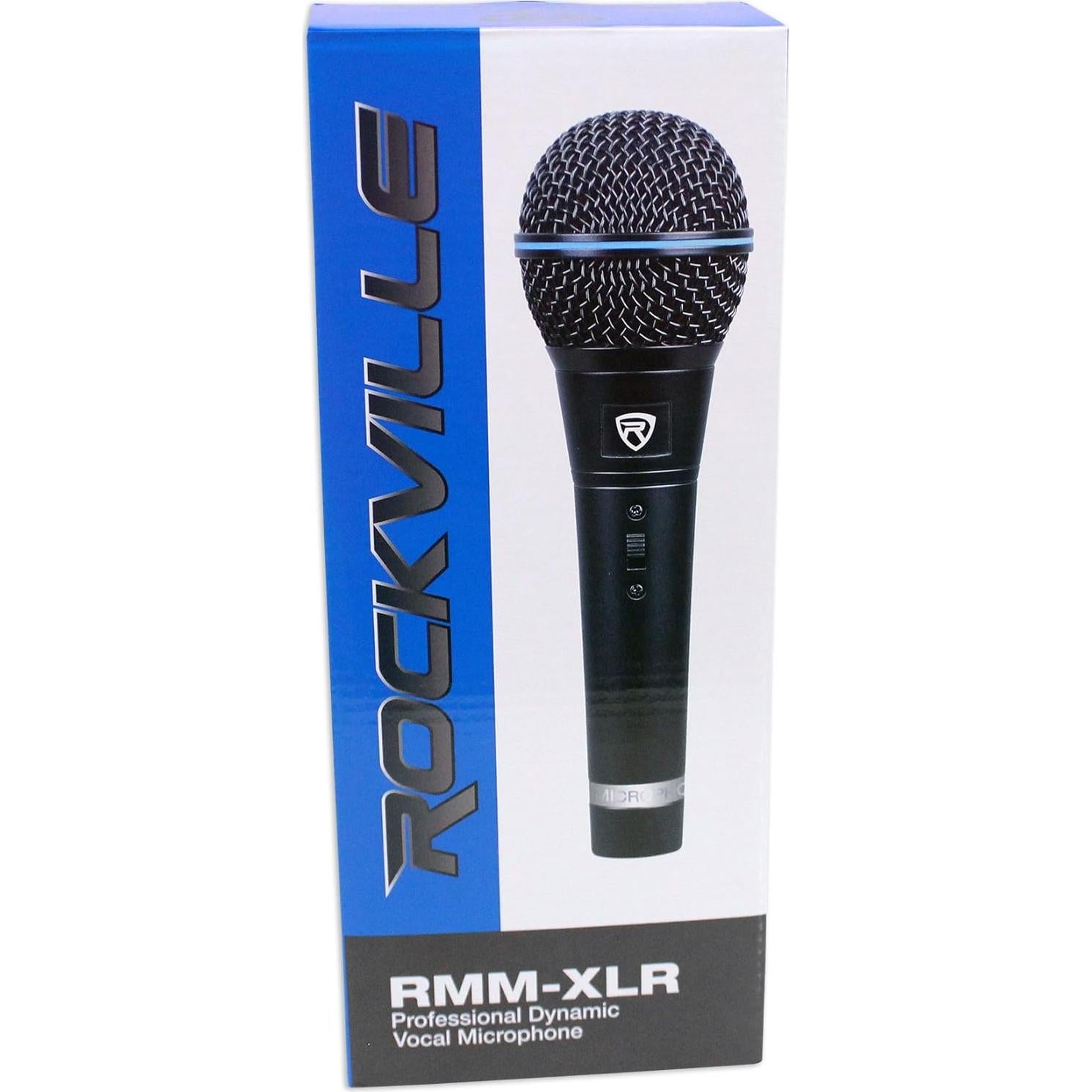 Micrófonos Dinámicos Cardioides Rockville RMM-XLR con Cable 3m