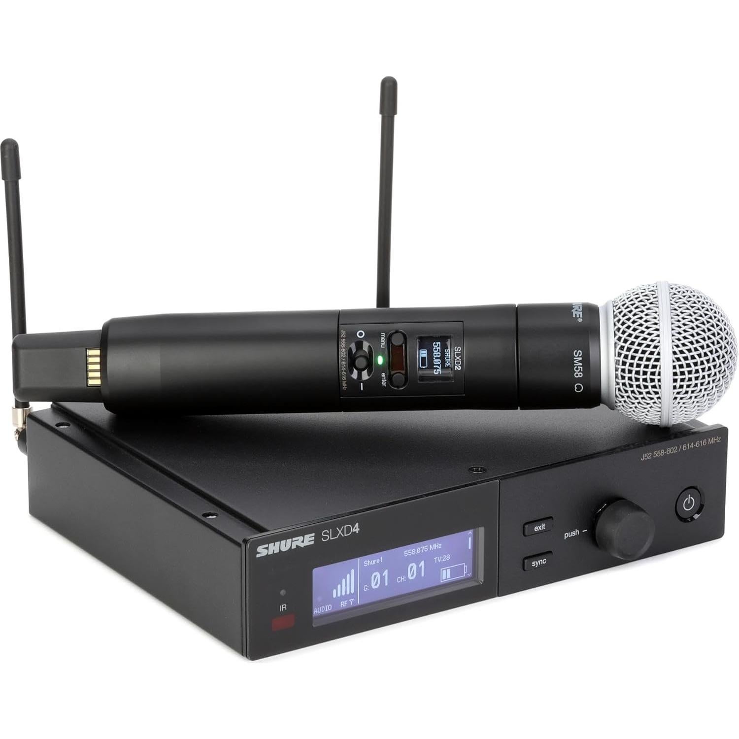 Sistema de Micrófono Inalámbrico Shure SLXD24/SM58 con Soporte