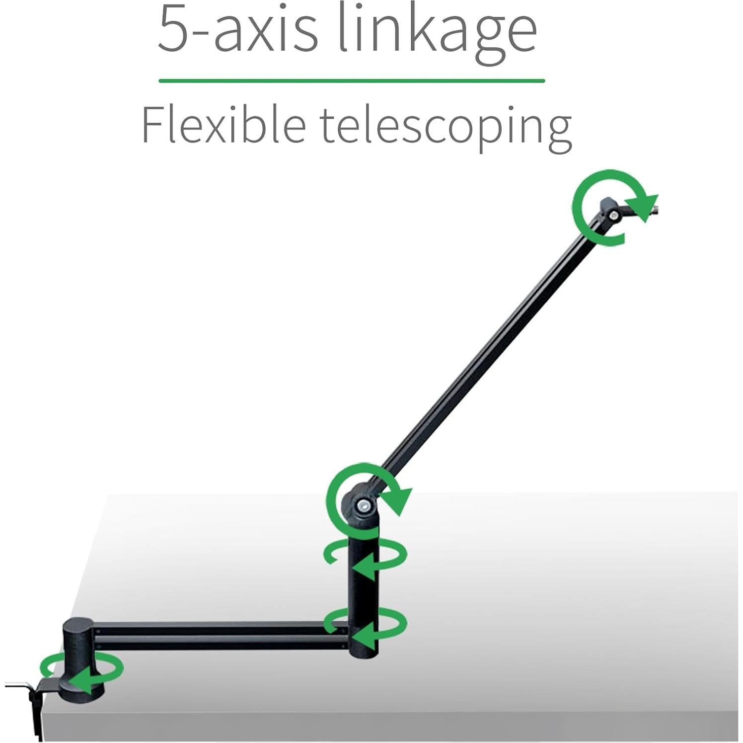 Soporte de Micrófono Ajustable BOOMARM - Brazo Giratorio 360°