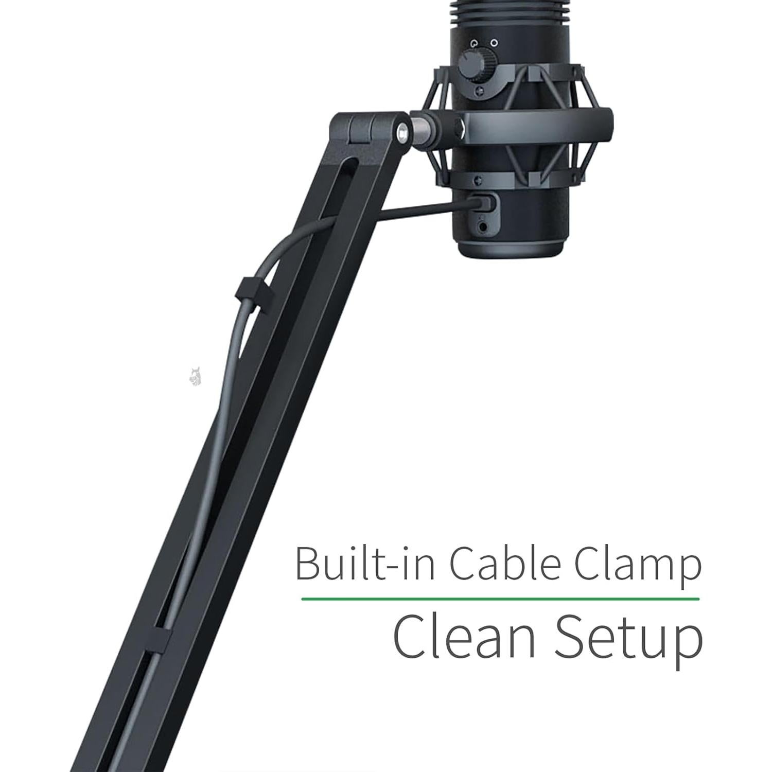 Soporte de Micrófono Ajustable BOOMARM - Brazo Giratorio 360°