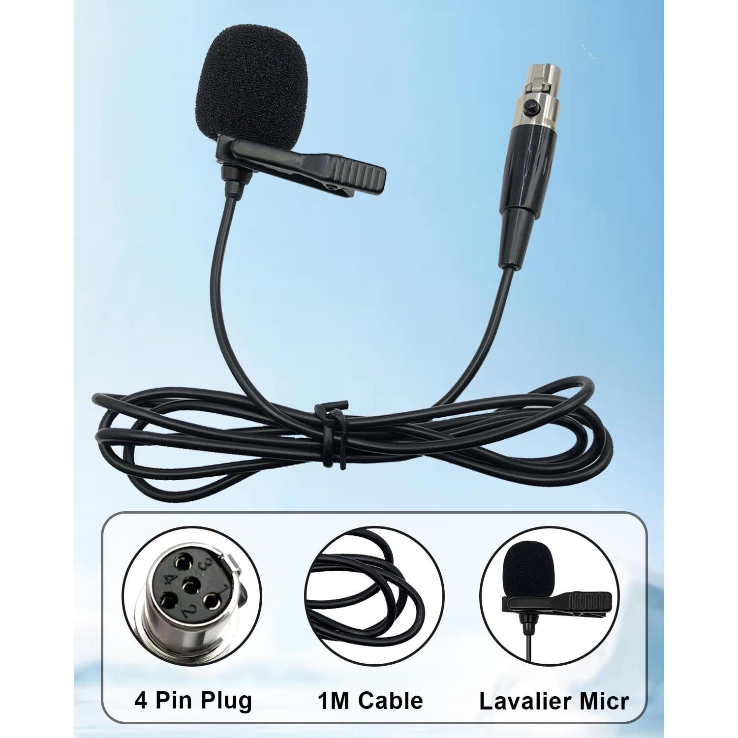 Micrófono Lavalier Unidireccional NewTH Mini XLR 1M