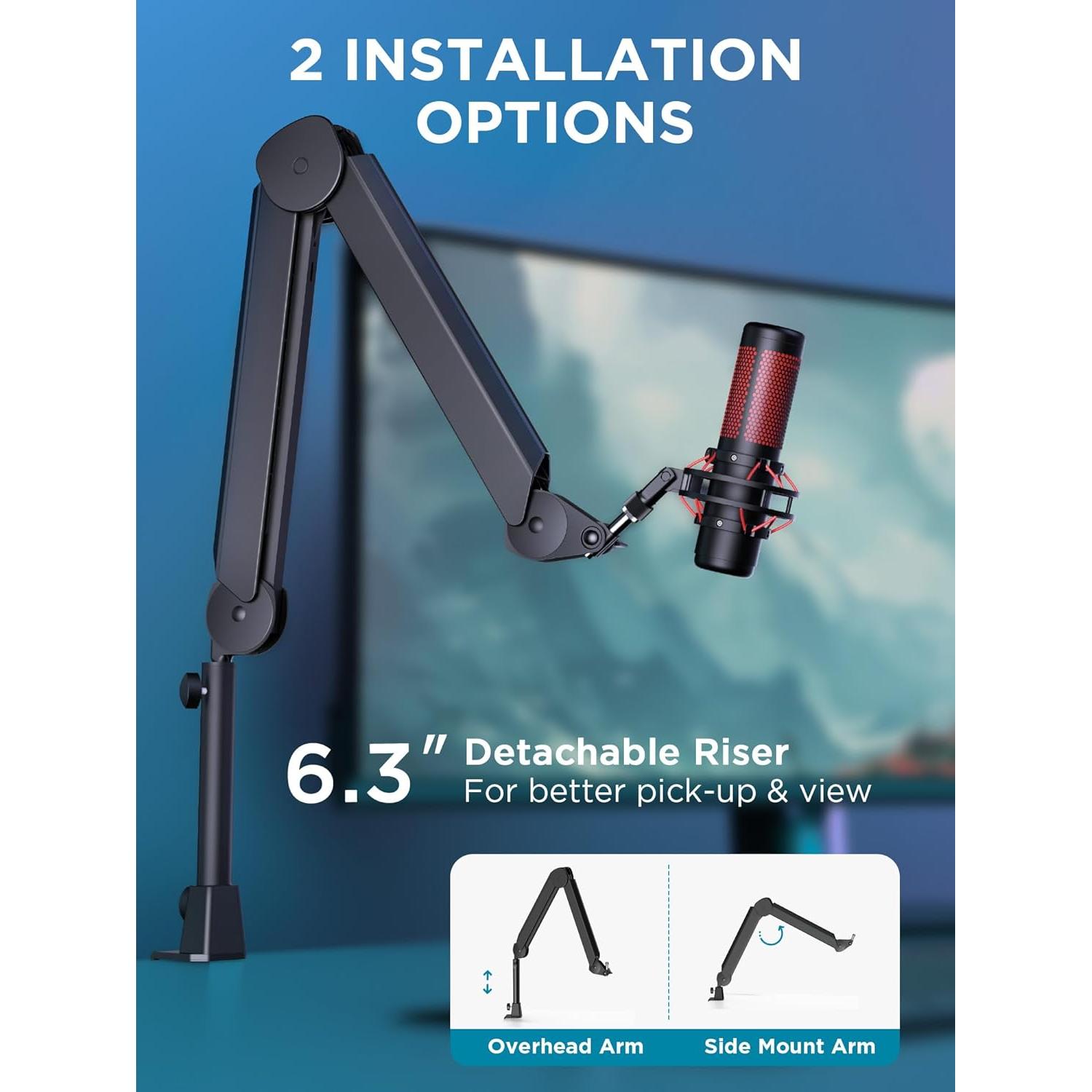 Soporte de Micrófono InnoGear Brazo Ajustable 360° 65cm