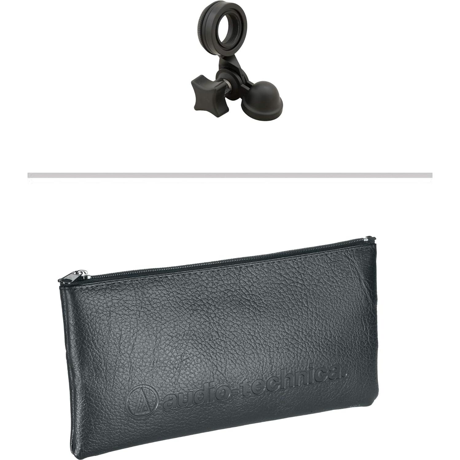 AT2020 Condenser Studio Microphone with Studio Headphones, Knox Gear Pop Filter, Boom Arm, Shock Mount and XLR Cable