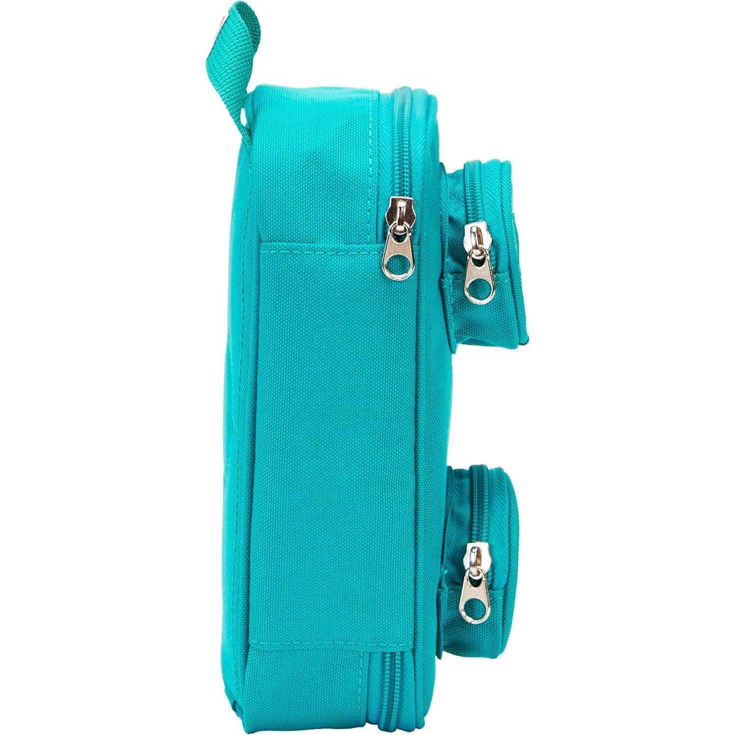 Funda de Ladrillos LEGO Oficial Verde Azulado 20x10x6 cm