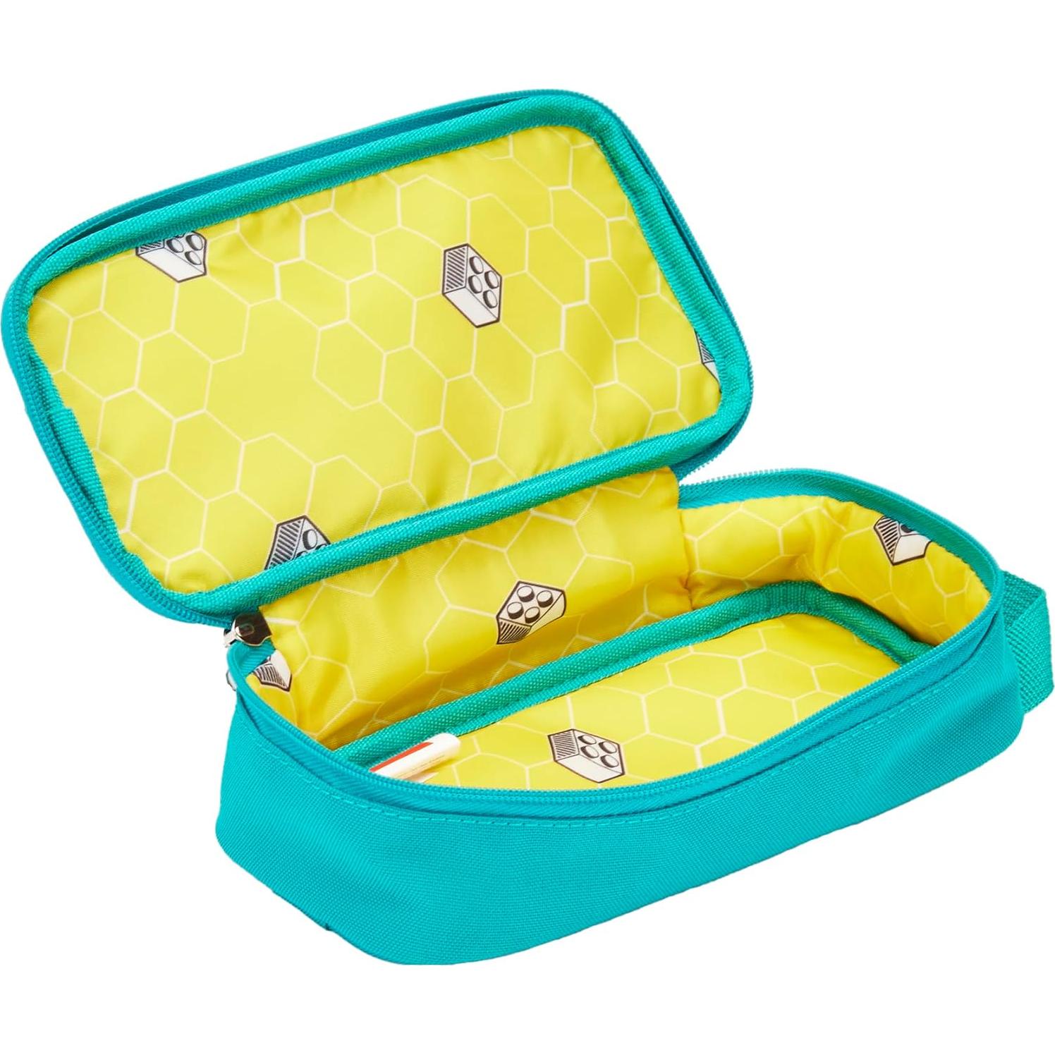 Funda de Ladrillos LEGO Oficial Verde Azulado 20x10x6 cm