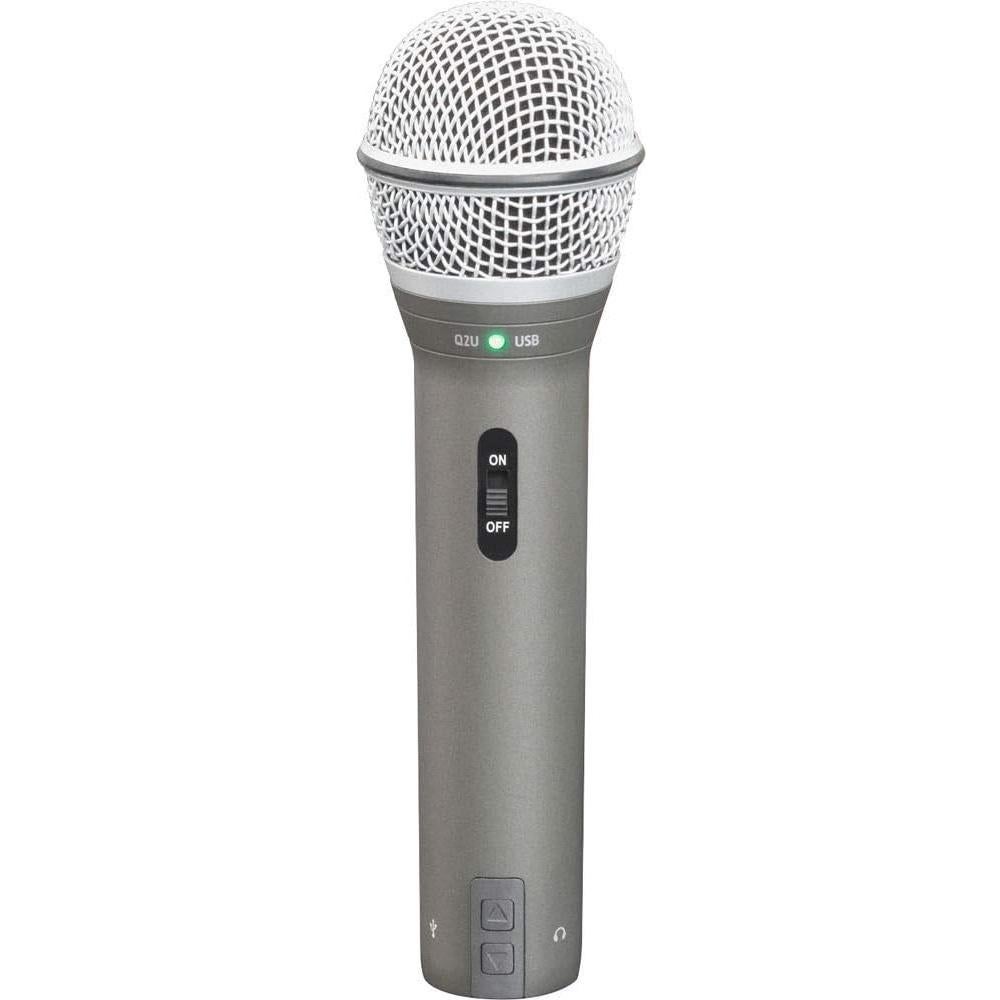 Micrófono Dinámico USB Samson Q2U para Grabación y Podcasting