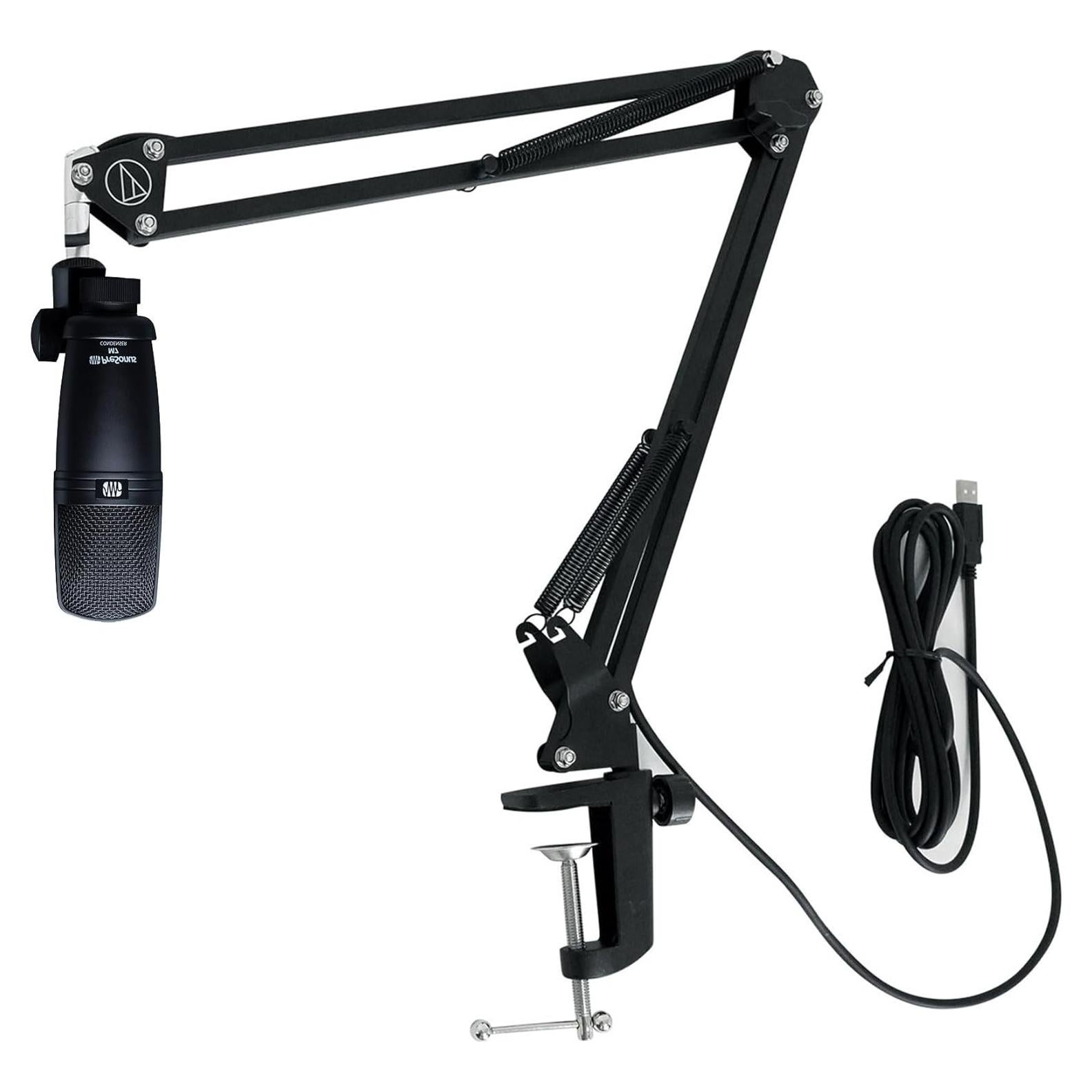 Paquete Micrófono Condensador Presonus M7 + Brazo Soporte Audio Technica