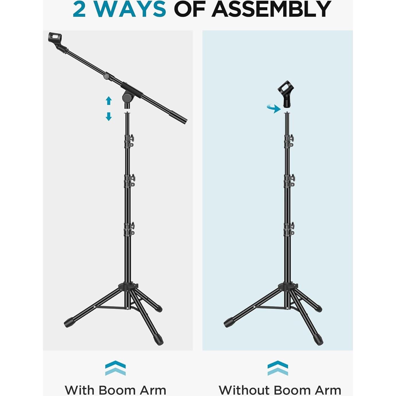 Soporte de Micrófono InnoGear Ajustable con Brazo y Bolsa