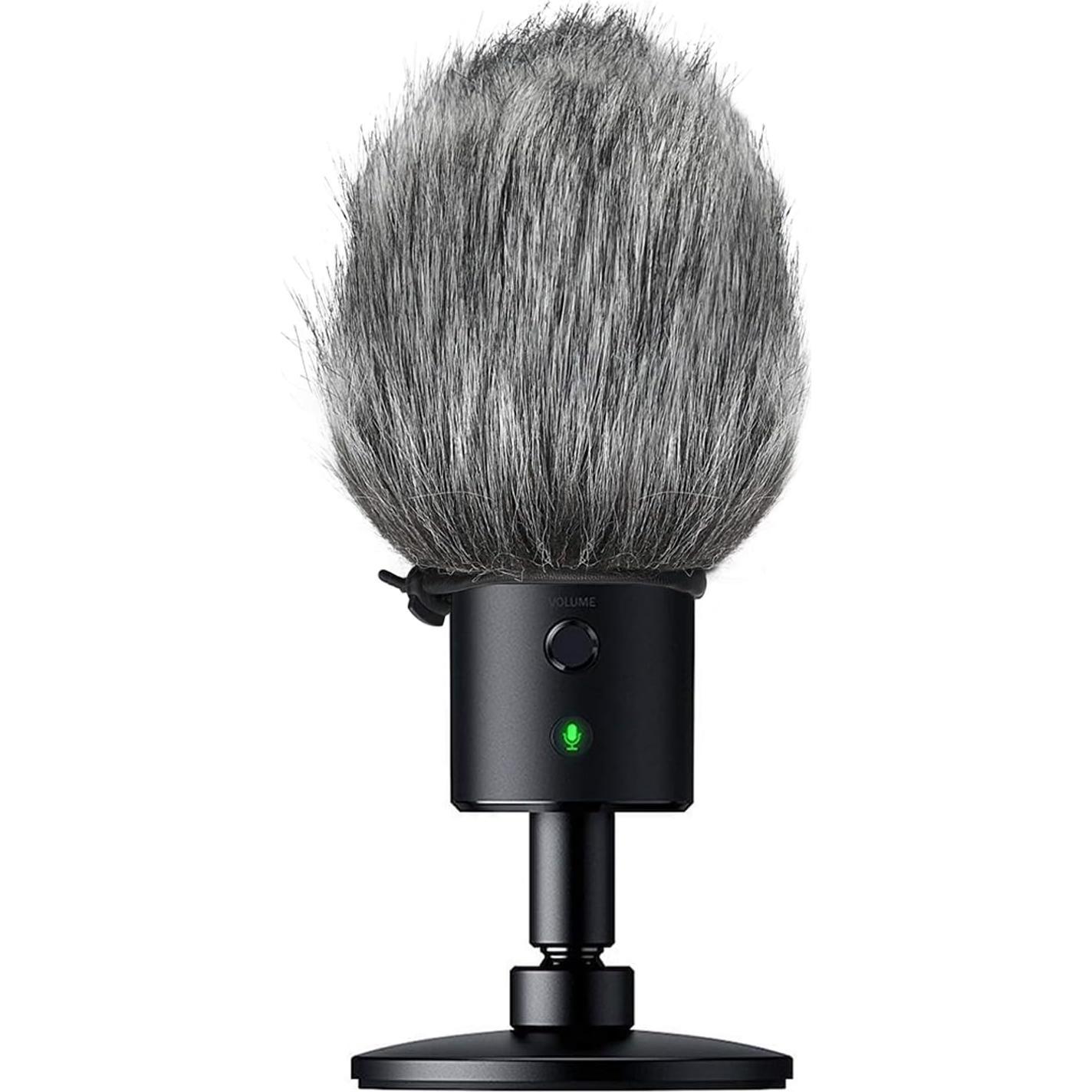 Razer Seiren X Furry Windscreen Muff, Mic Pop Filter/Shield Wind Cover fits Razer Seiren X USB Condenser Streaming Microphone