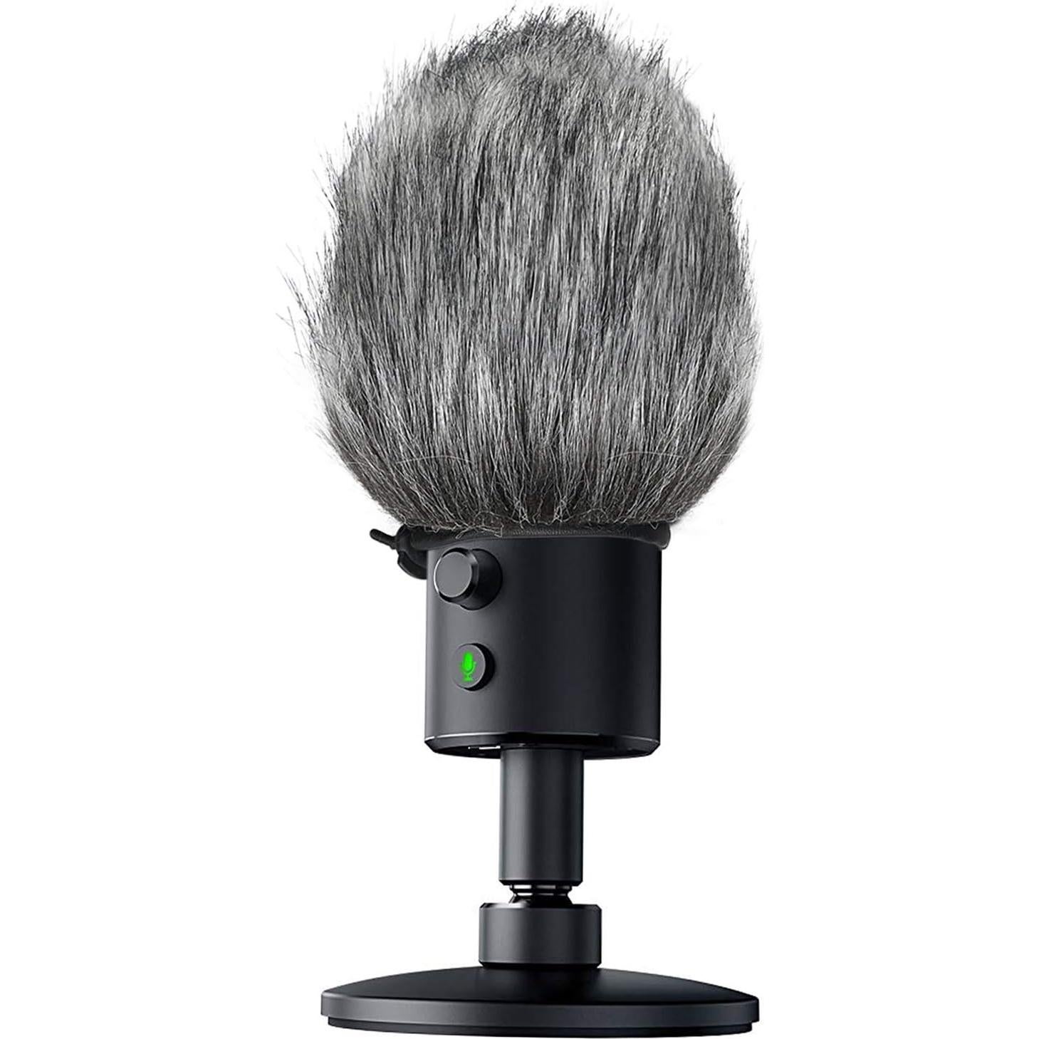 Razer Seiren X Furry Windscreen Muff, Mic Pop Filter/Shield Wind Cover fits Razer Seiren X USB Condenser Streaming Microphone