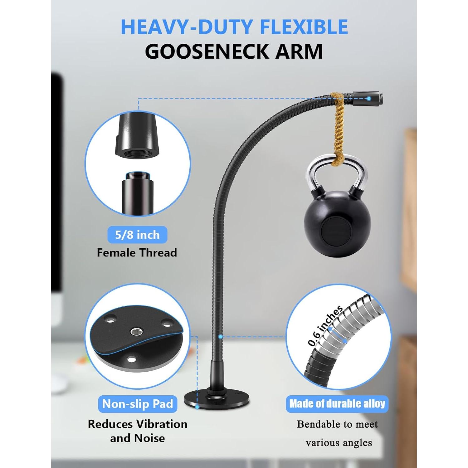 Soporte de Micrófono Flexible MSH-001 - Acero 48.3 cm