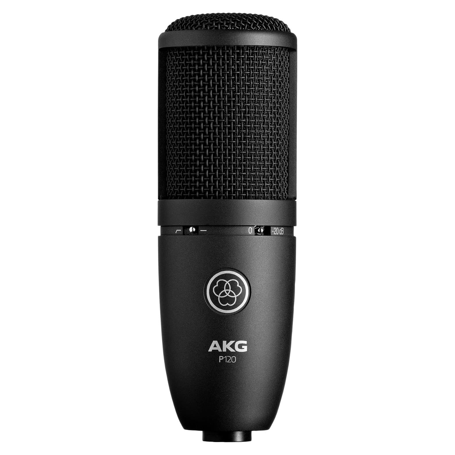 Micrófono de condensador AKG P120, cardioide, 20Hz-20kHz