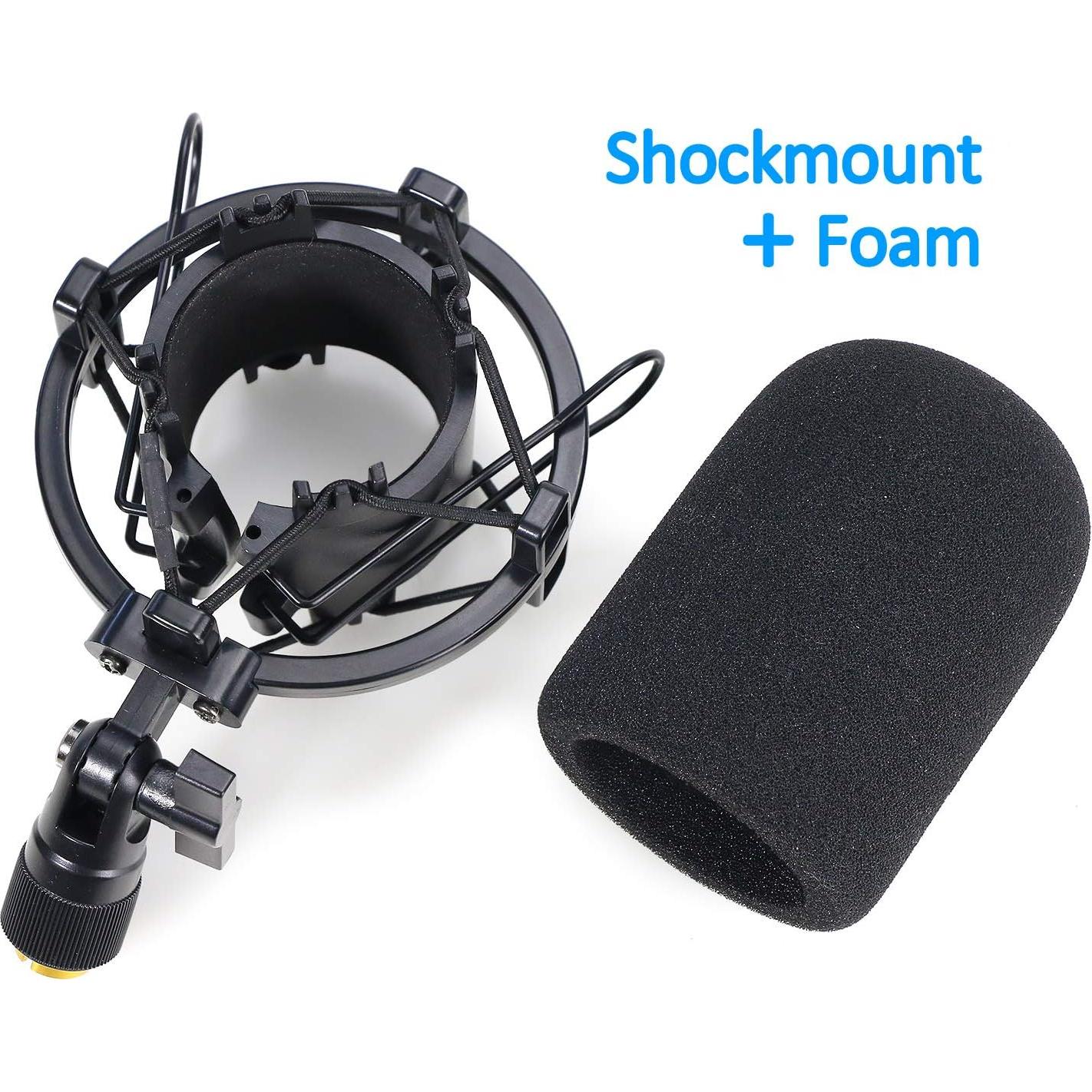Soporte de choque y filtro pop para micrófono AT2020 - YOUSHARES
