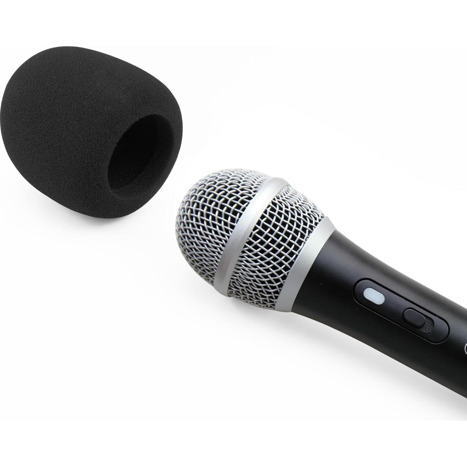 LEFXMOPHY ATR2100X Pop Filter, Mic Foam Replacement for Audio-Technica ATR2100x-USB ATR1300x Microphone Windscreen, Black Windsock Cover 3-pack