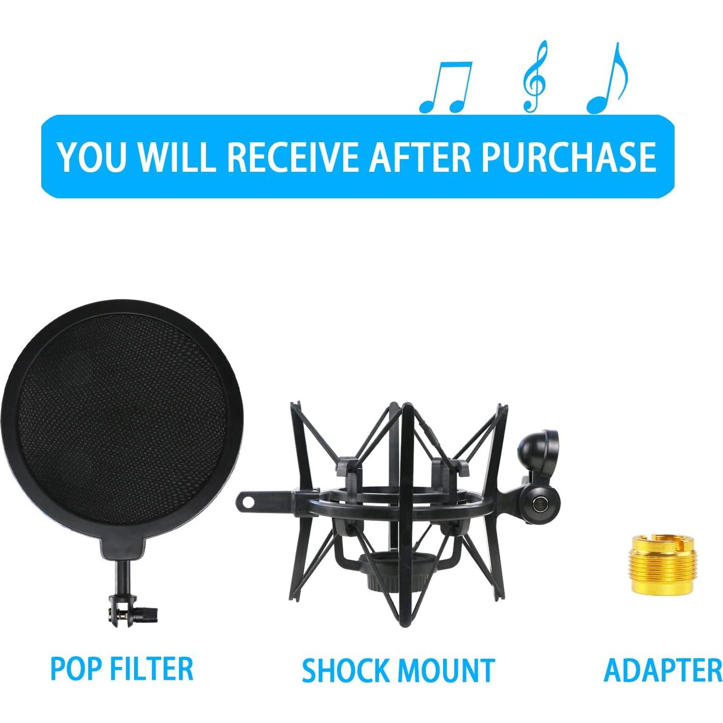 Soporte de choque YOUSHARES para micrófono Audio-Technica ATR2500X