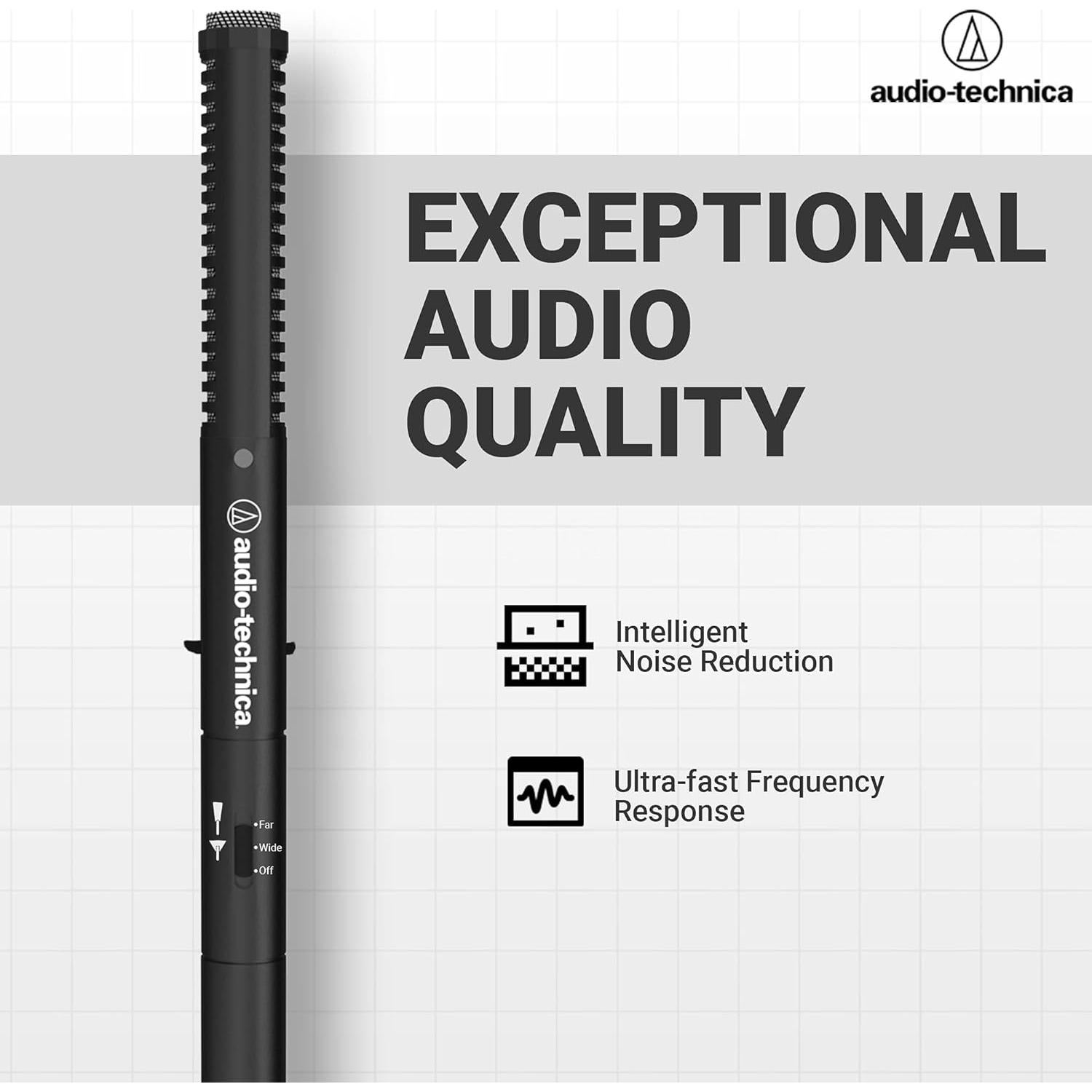 Micrófono de Escopeta Condensador Audio-Technica ATR6550X